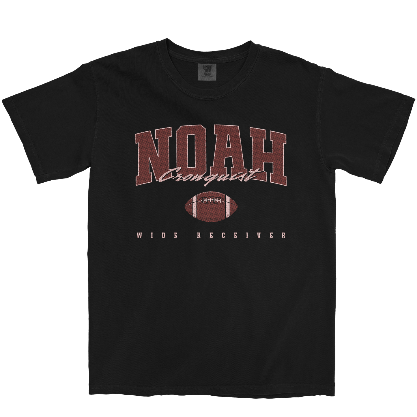 NOAH CRONQUIST FOOTBALL BLACK TEE