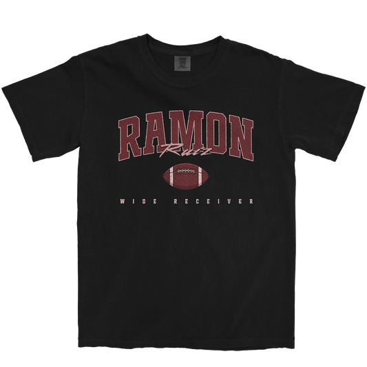 RAMON RUIZ FOOTBALL BLACK TEE