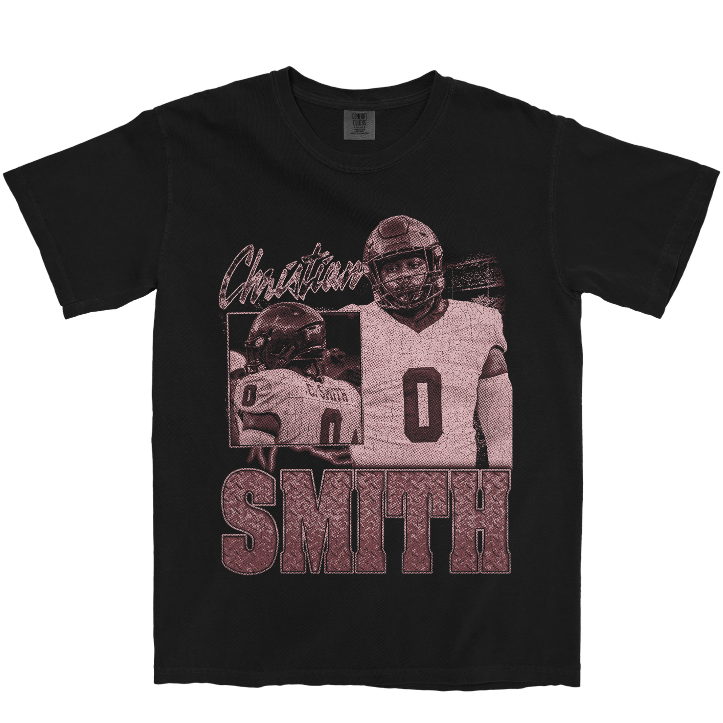 CHRISTIAN SMITH GRAPHIC BLACK TEE