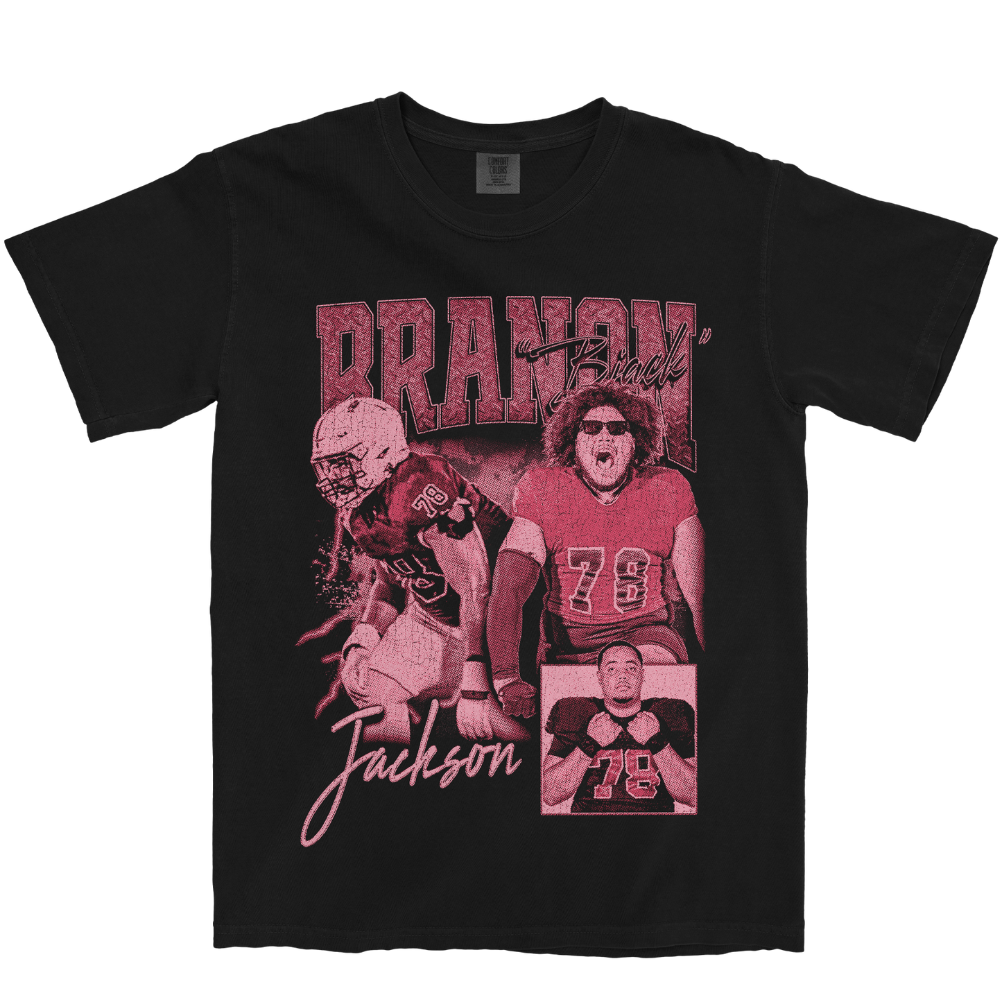 BRANON JACKSON GRAPHIC BLACK TEE