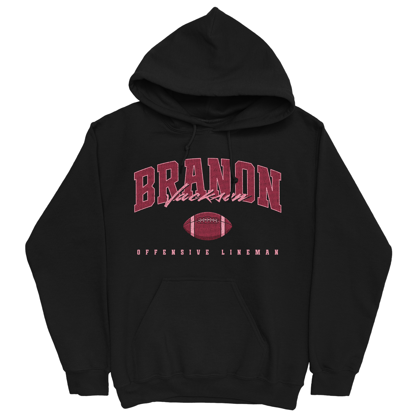 BRANON JACKSON FOOTBALL BLACK HOODIE