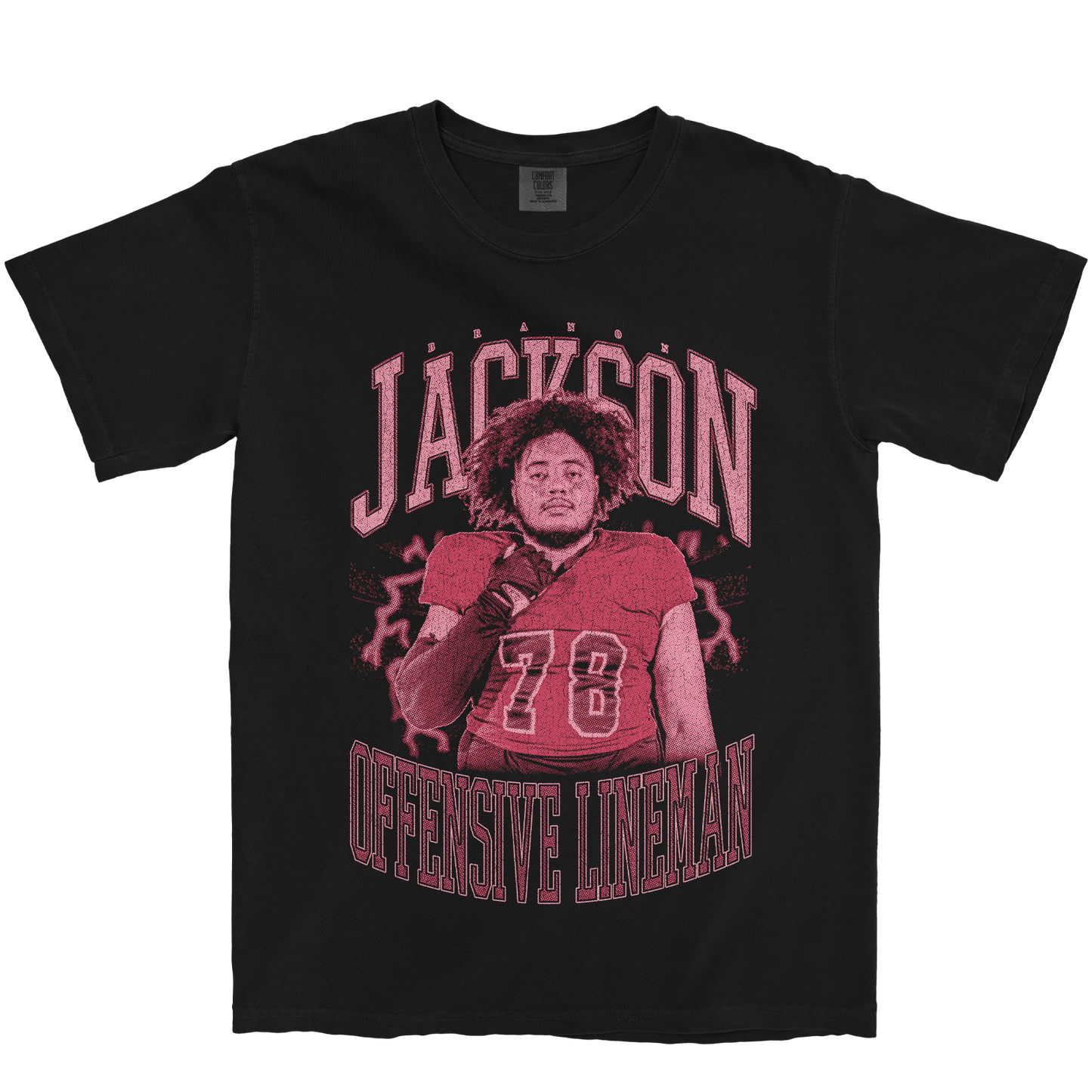 BRANON JACKSON VINTAGE BLACK TEE