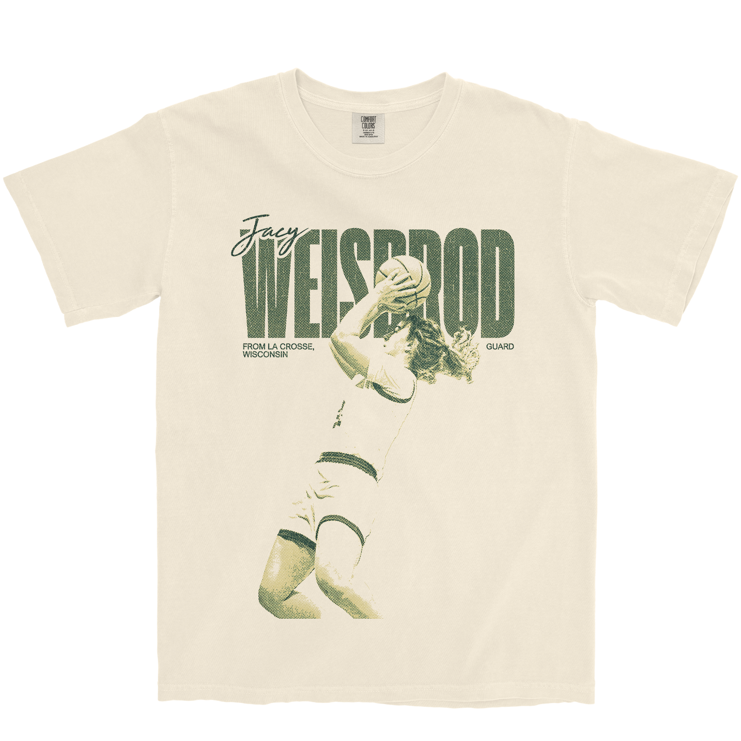 JACY WEISBROD VINTAGE IVORY TEE