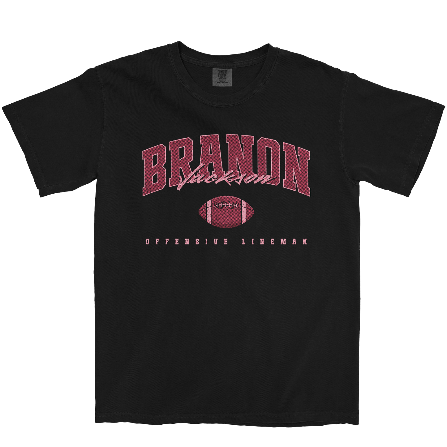 BRANON JACKSON FOOTBALL BLACK TEE