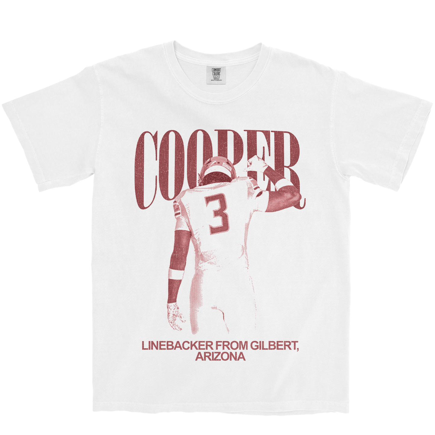 CAMERON COOPER VINTAGE WHITE TEE