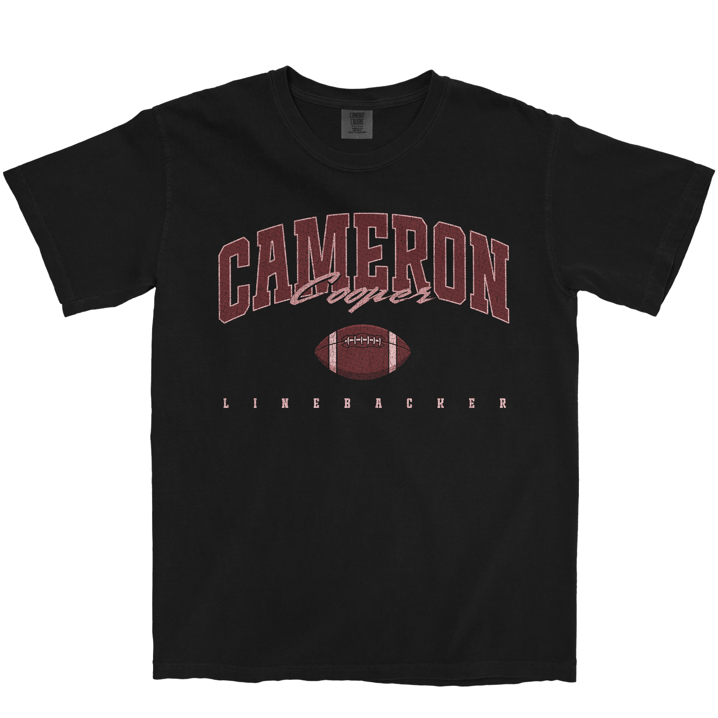 CAMERON COOPER FOOTBALL BLACK TEE