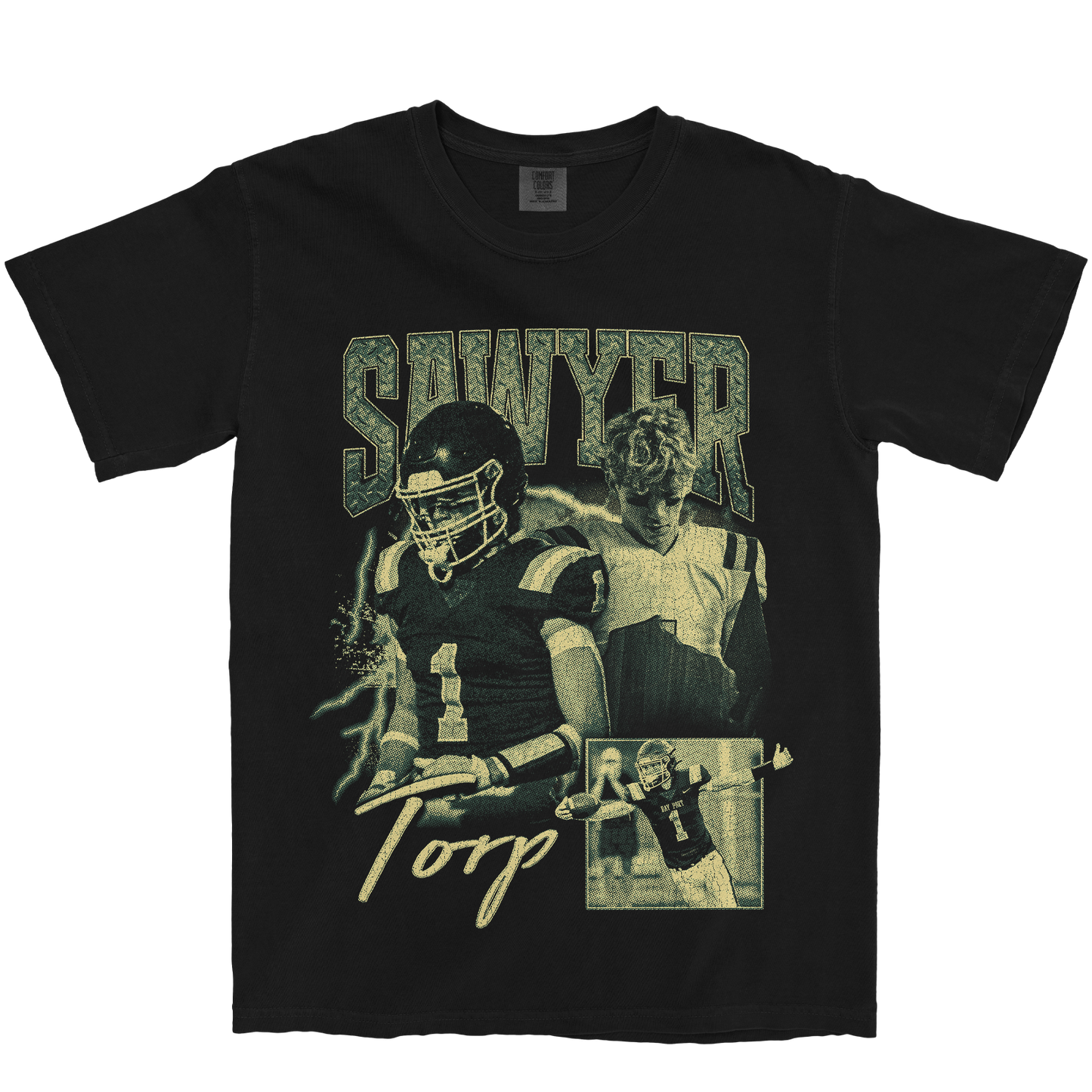 SAWYER TORP GRAPHIC BLACK TEE