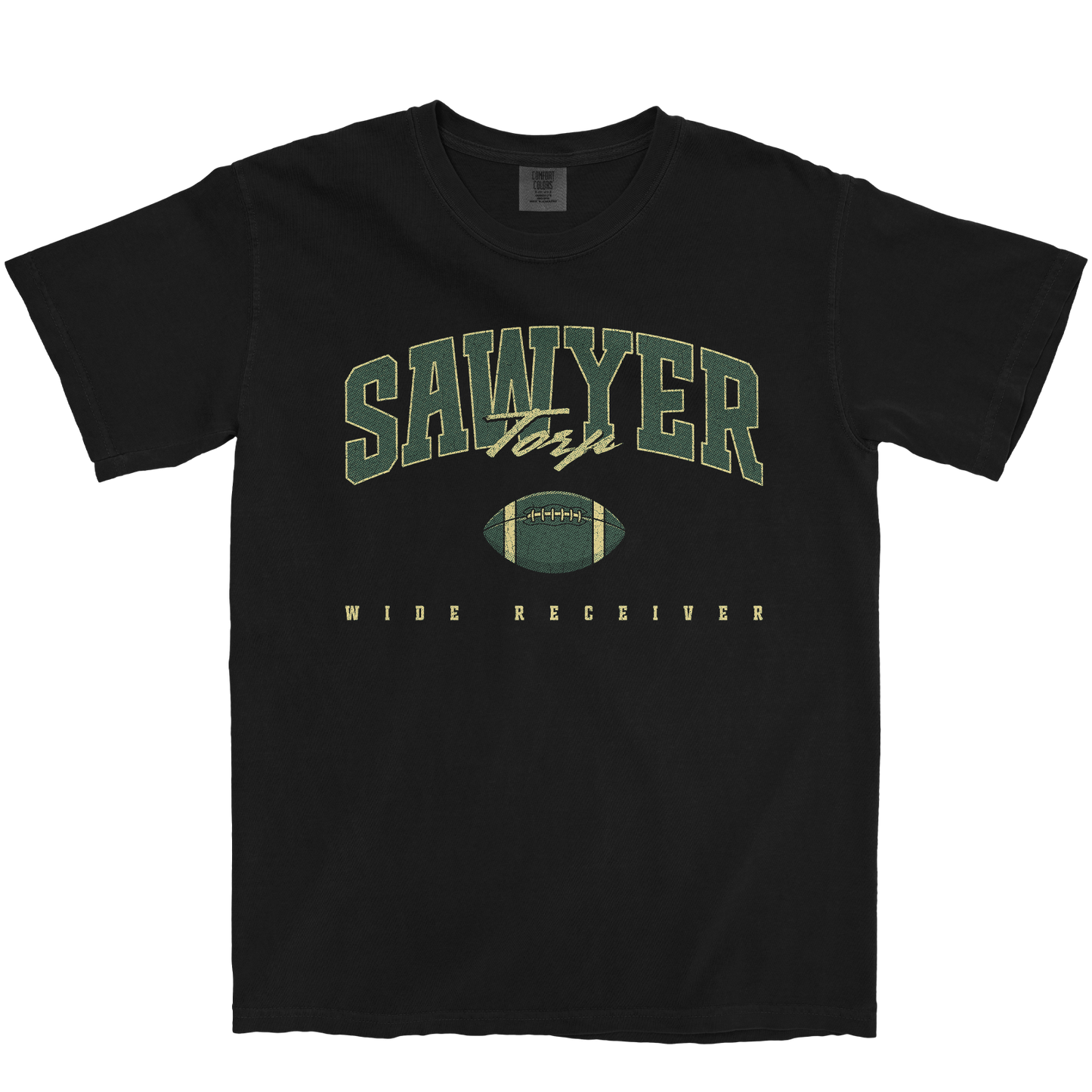 SAWYER TORP FOOTBALL BLACK TEE