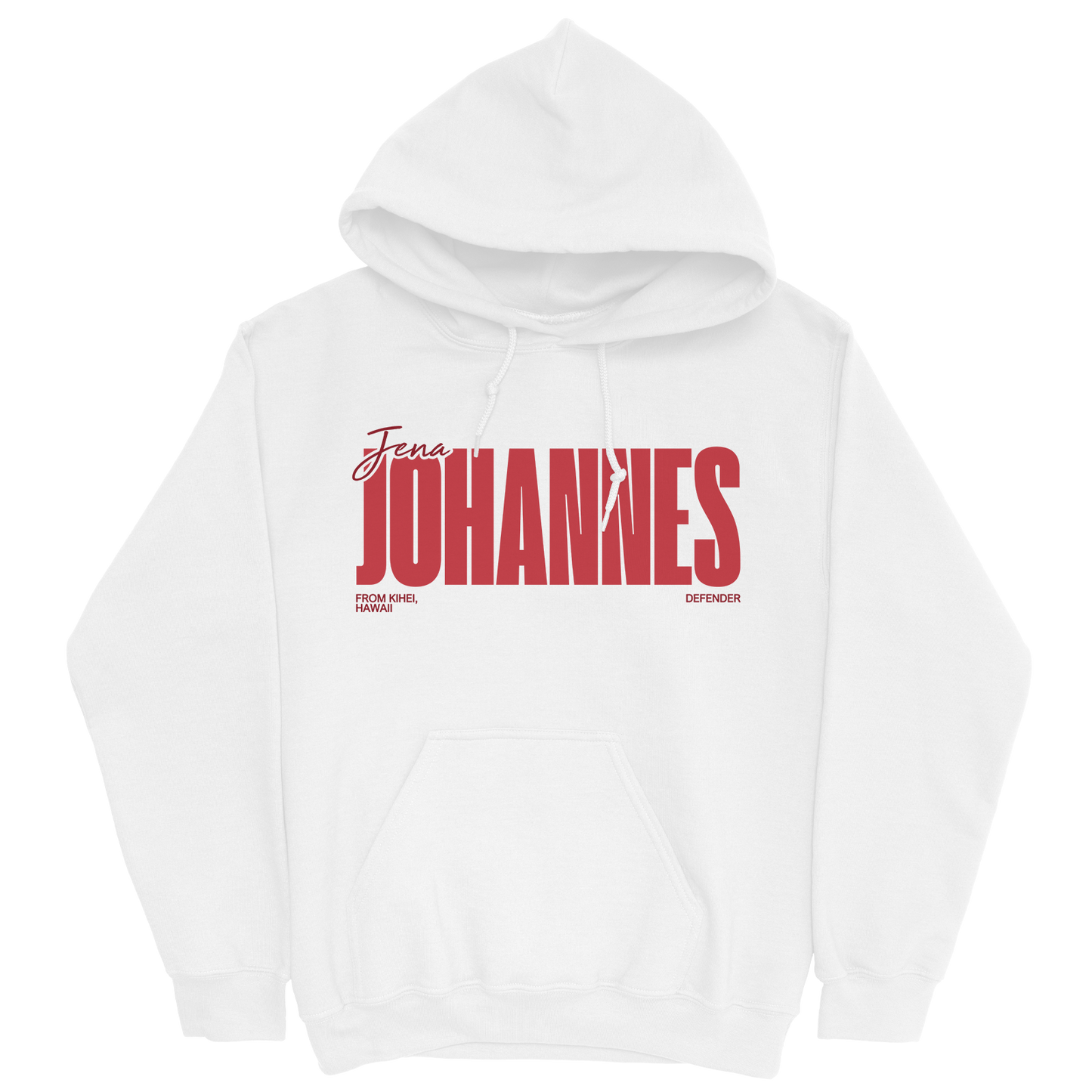 JENA JOHANNES CLASSIC WHITE HOODIE