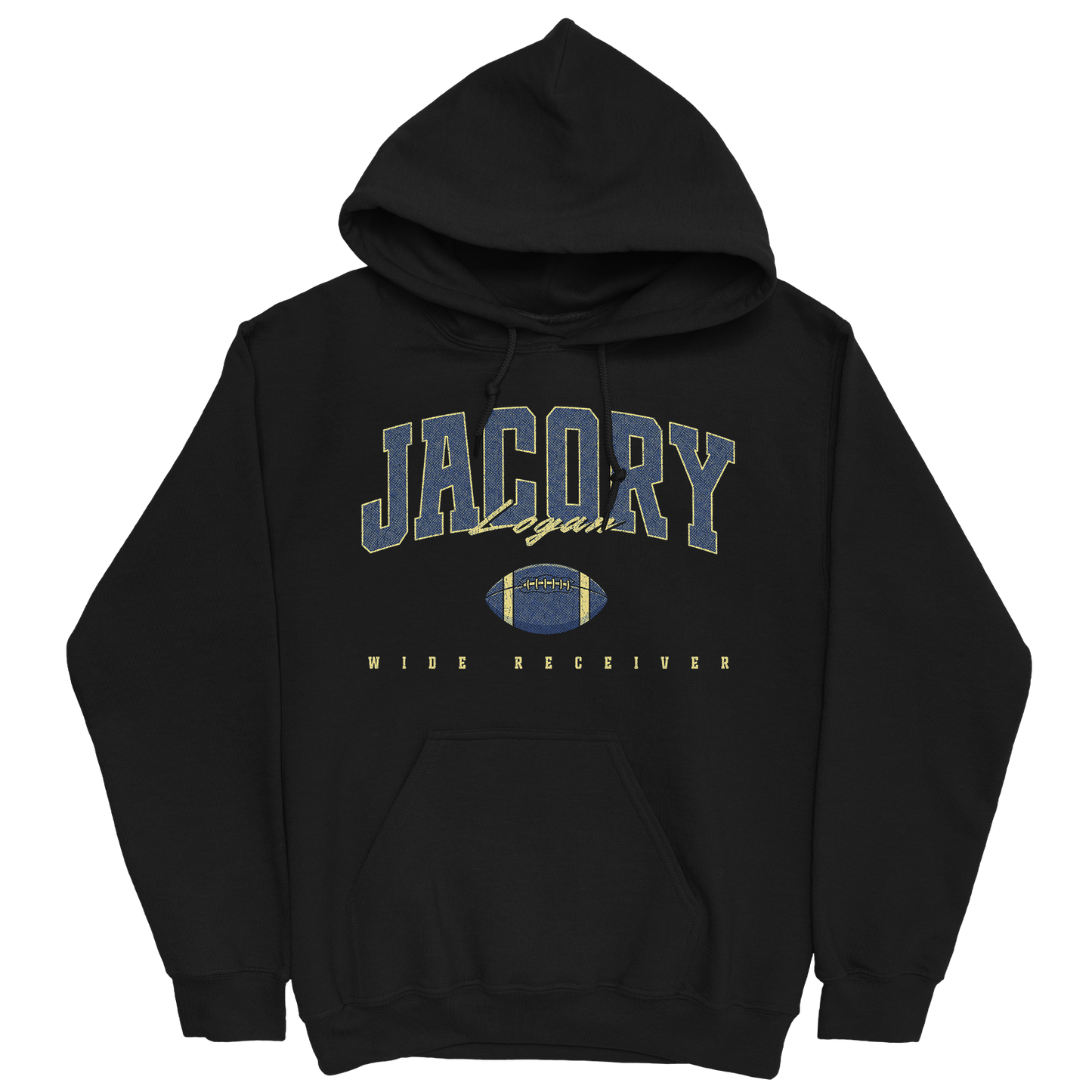 JACORY LOGAN FOOTBALL BLACK HOODIE