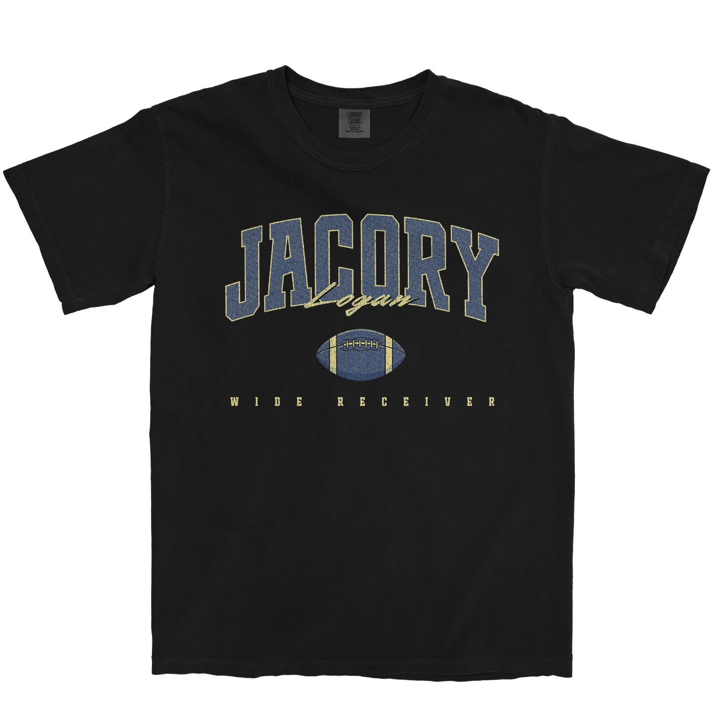 JACORY LOGAN FOOTBALL BLACK TEE