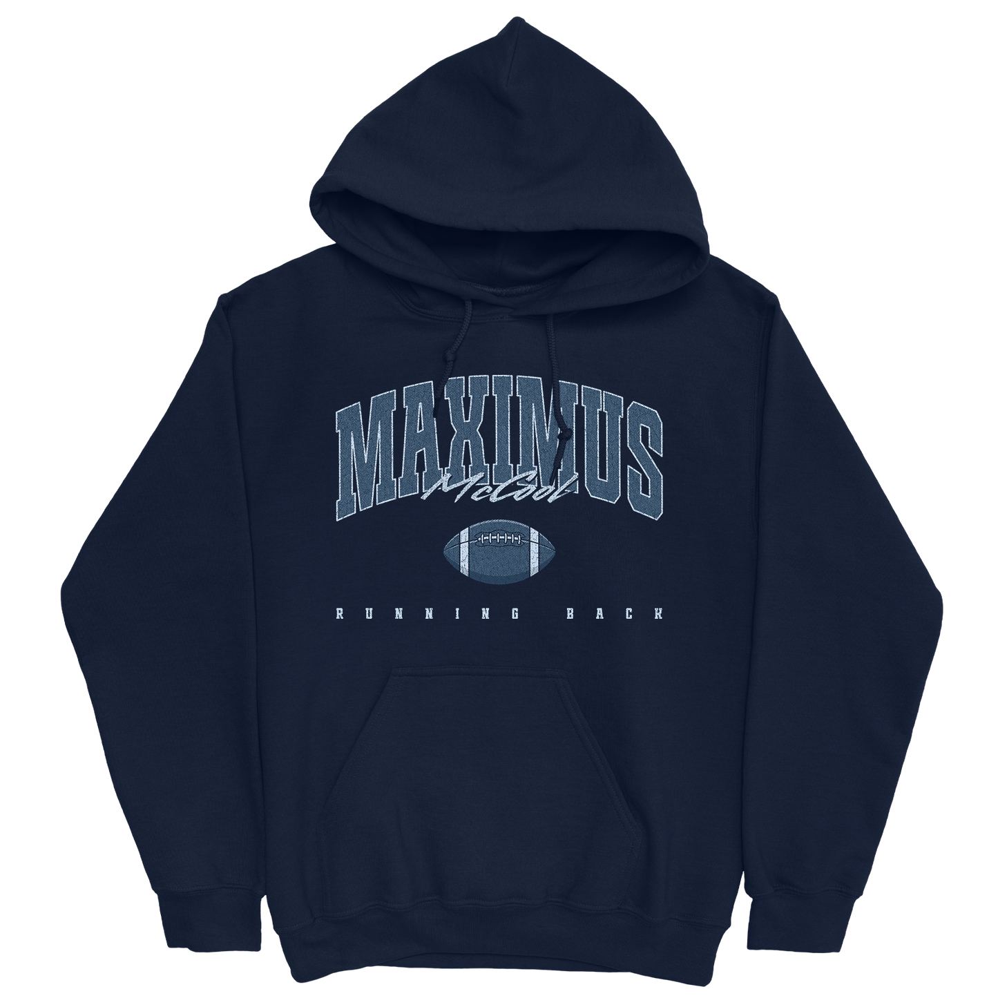 MAXIMUS MCCOOL FOOTBALL NAVY HOODIE