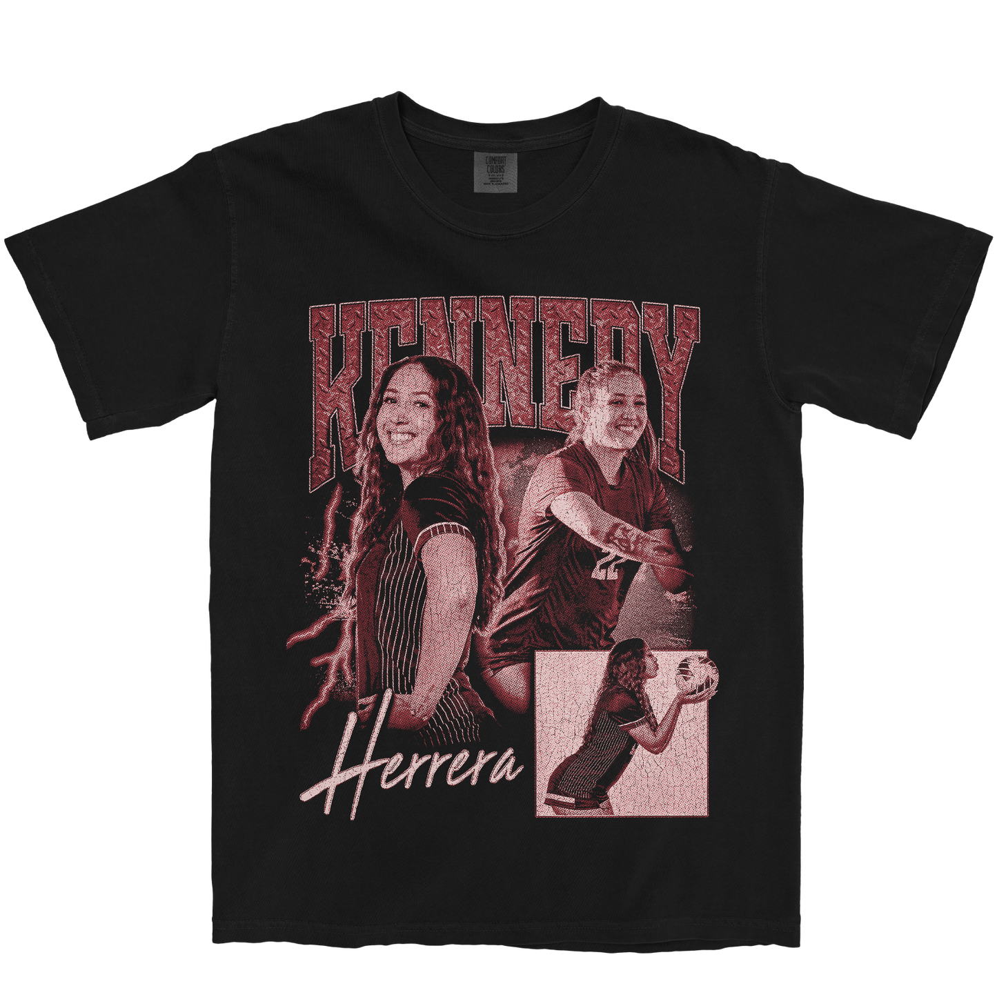 KENNEDY HERRERA GRAPHIC BLACK TEE