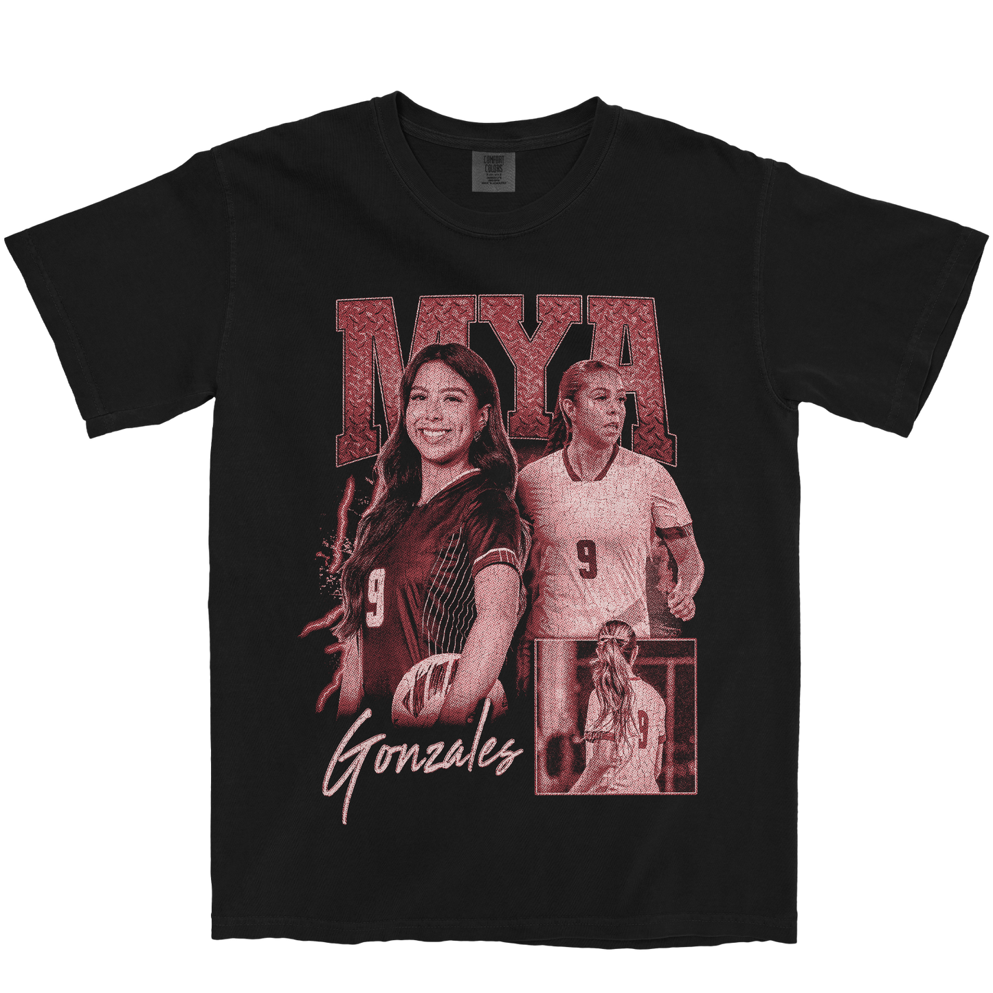 MYA GONZALES GRAPHIC BLACK TEE