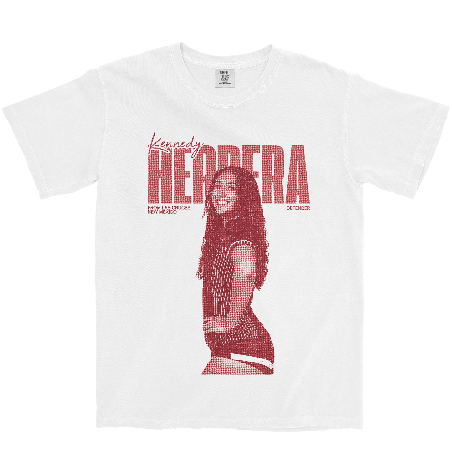 KENNEDY HERRERA VINTAGE WHITE TEE