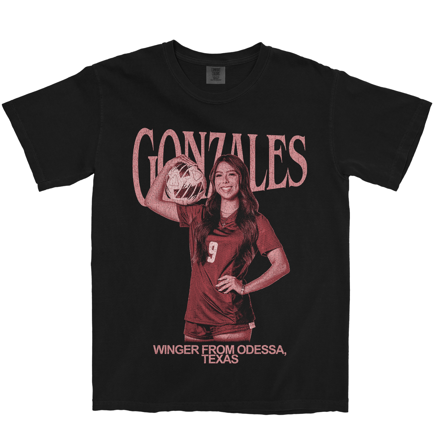 MYA GONZALES RETRO BLACK TEE
