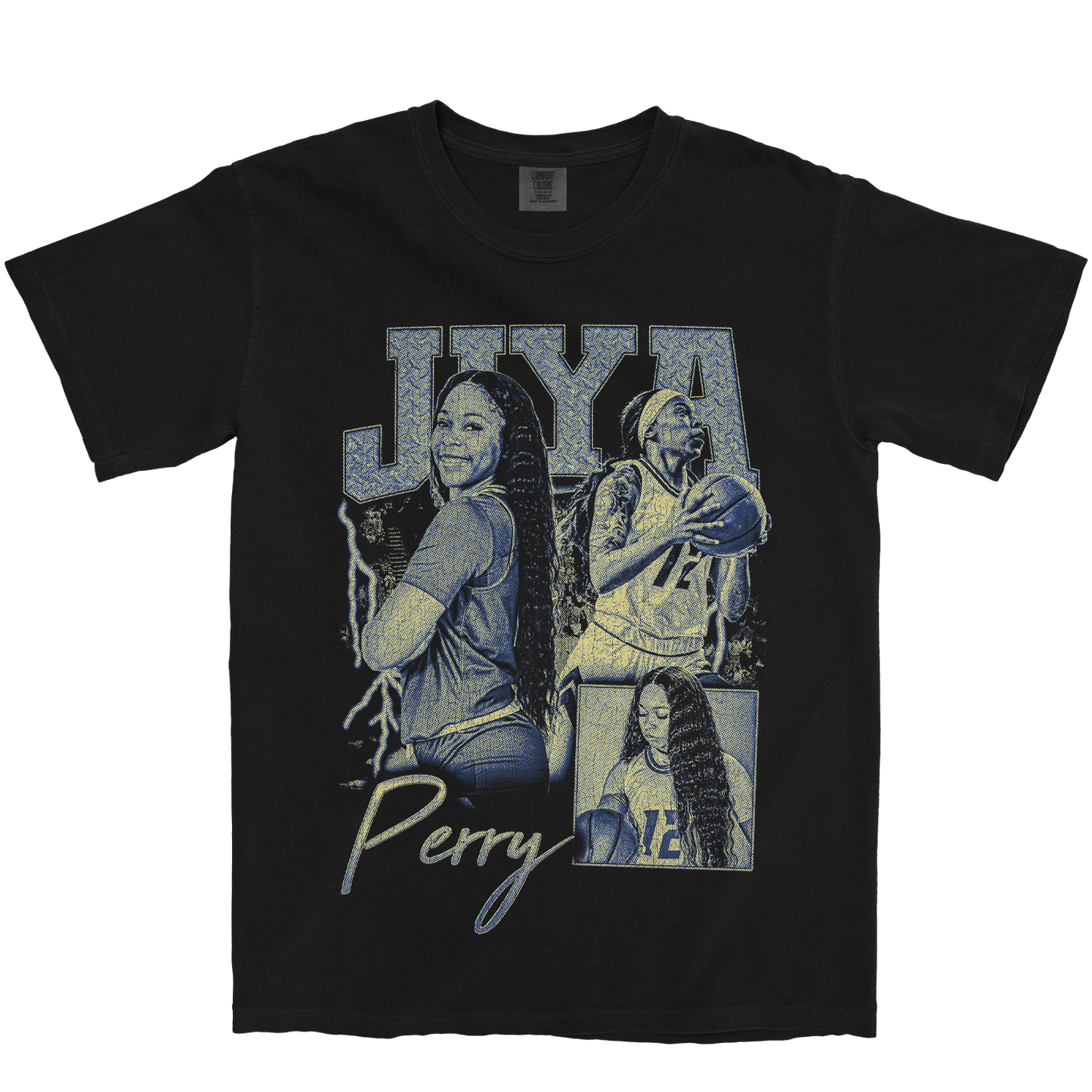 JIYA PERRY GRAPHIC BLACK TEE