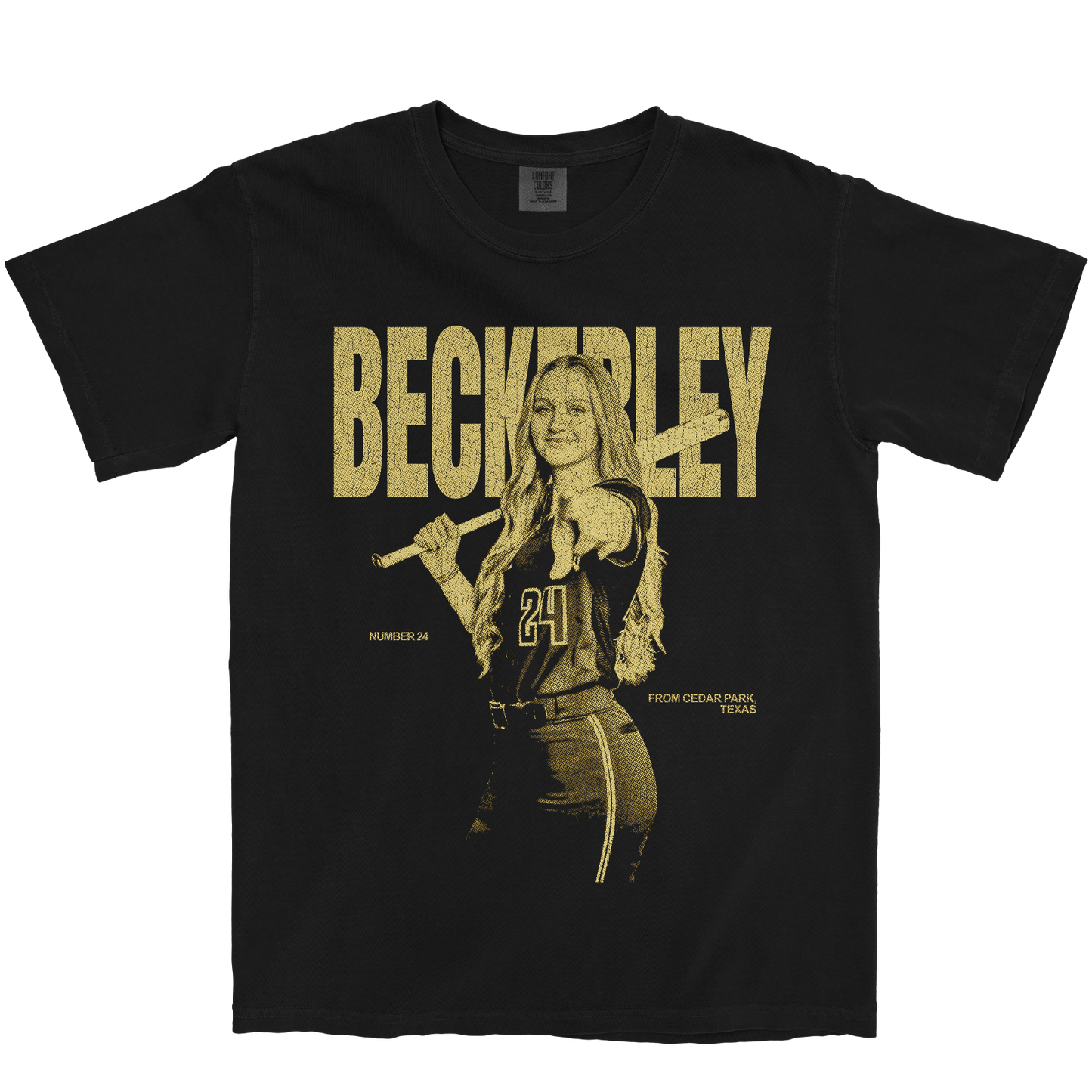 CATELYN BECKERLEY VINTAGE BLACK TEE