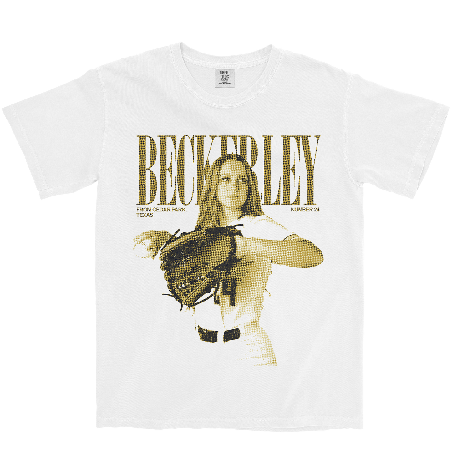CATELYN BECKERLEY VINTAGE WHITE TEE