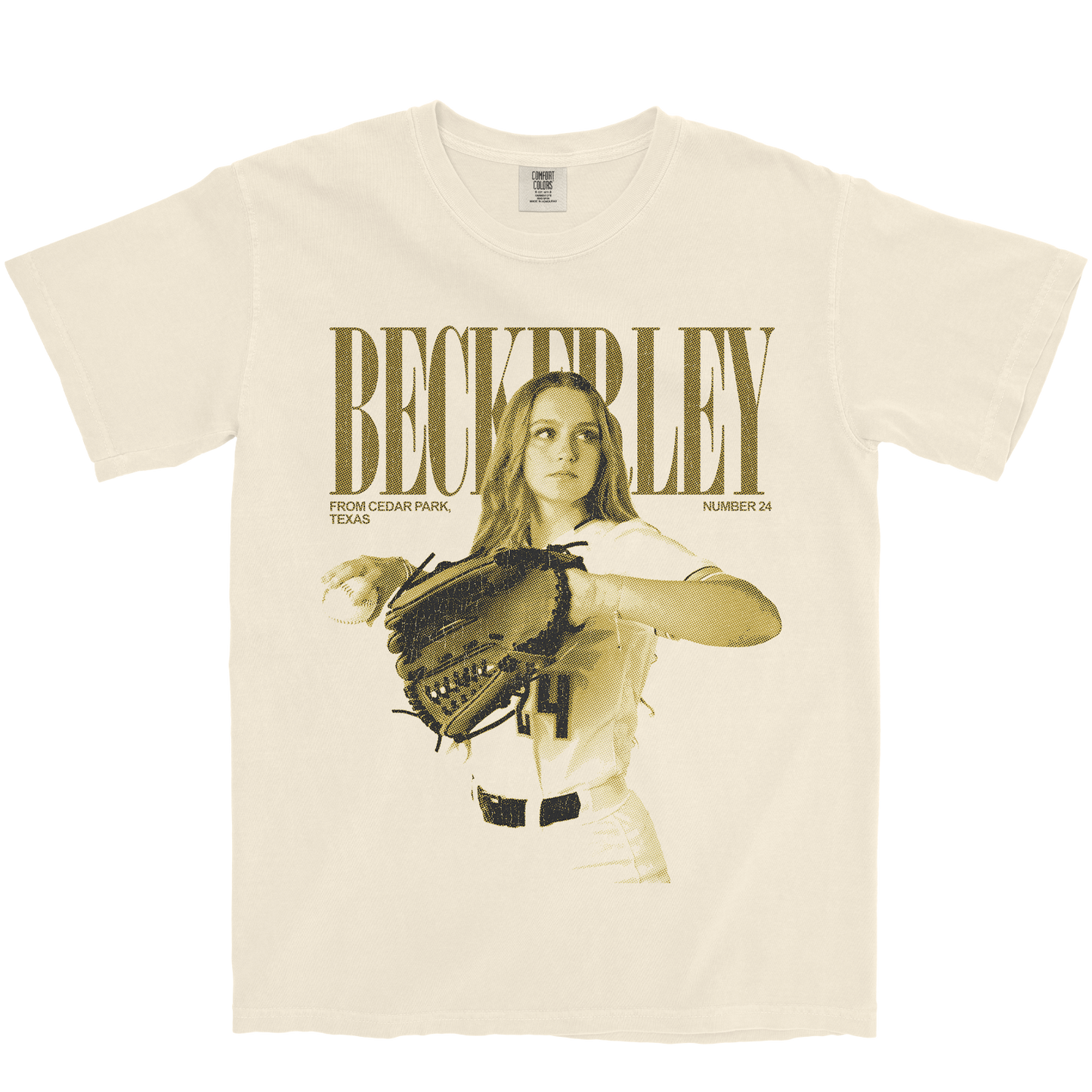 CATELYN BECKERLEY VINTAGE IVORY TEE