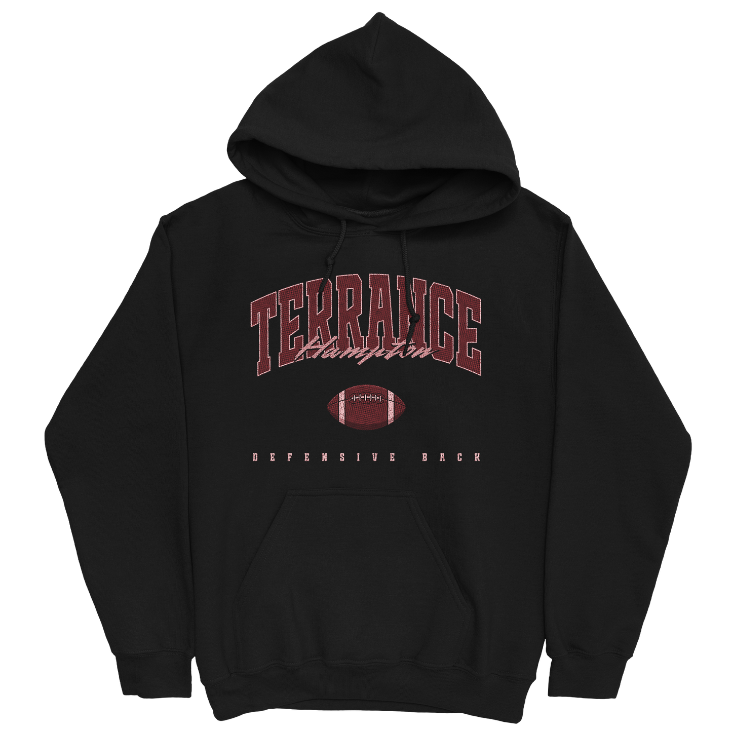 TERRANCE HAMPTON FOOTBALL BLACK HOODIE