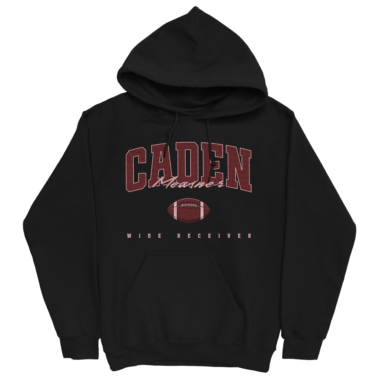 CADEN MEASNER FOOTBALL BLACK HOODIE