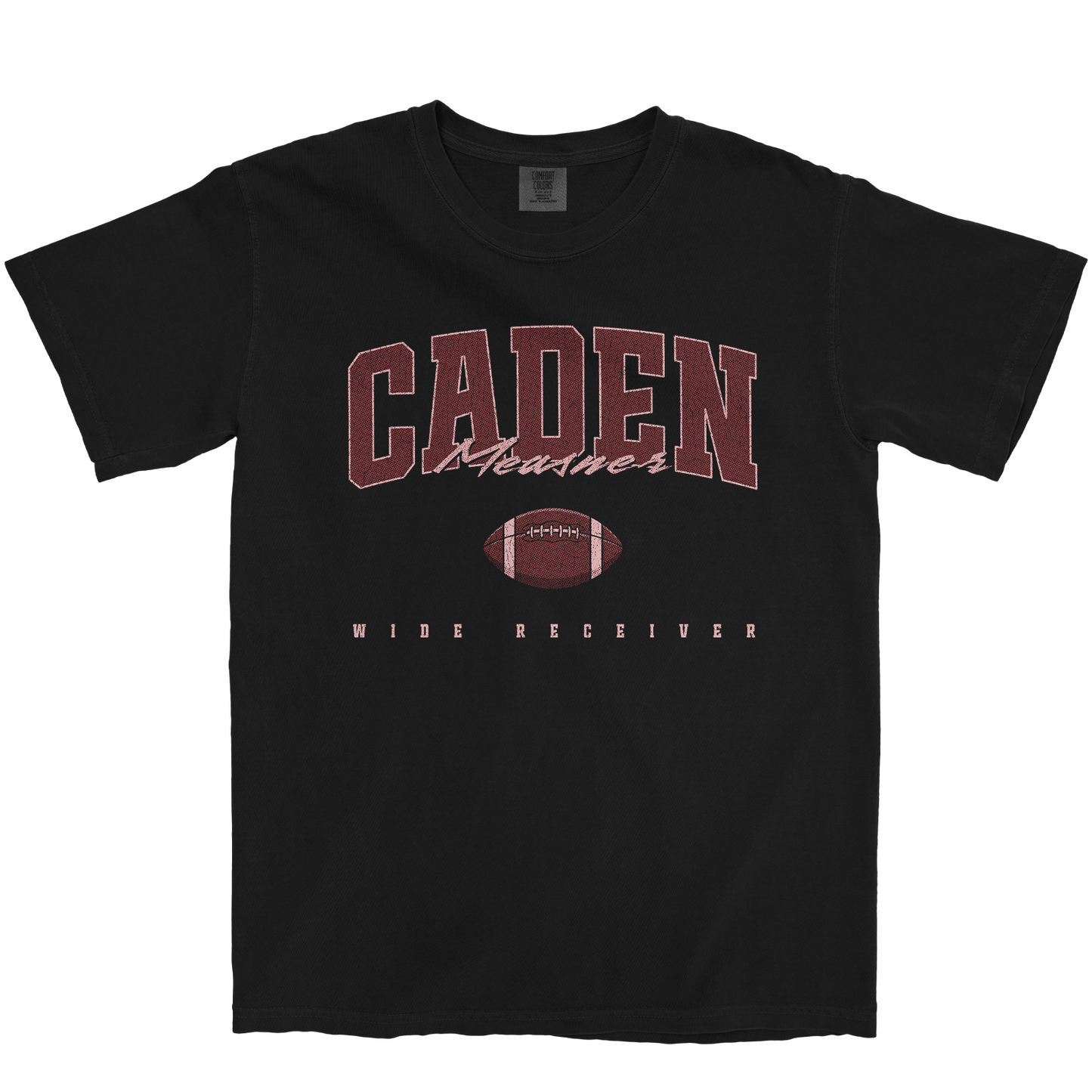 CADEN MEASNER FOOTBALL BLACK TEE