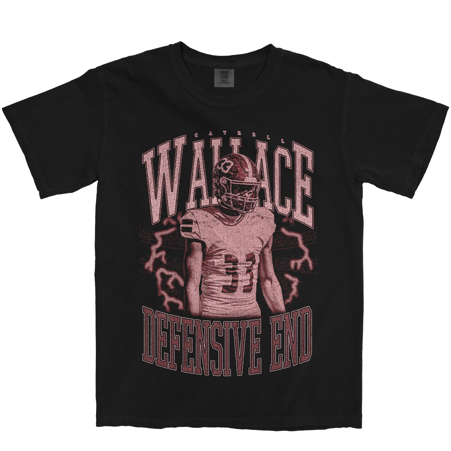 CATRELL WALLACE VINTAGE BLACK TEE