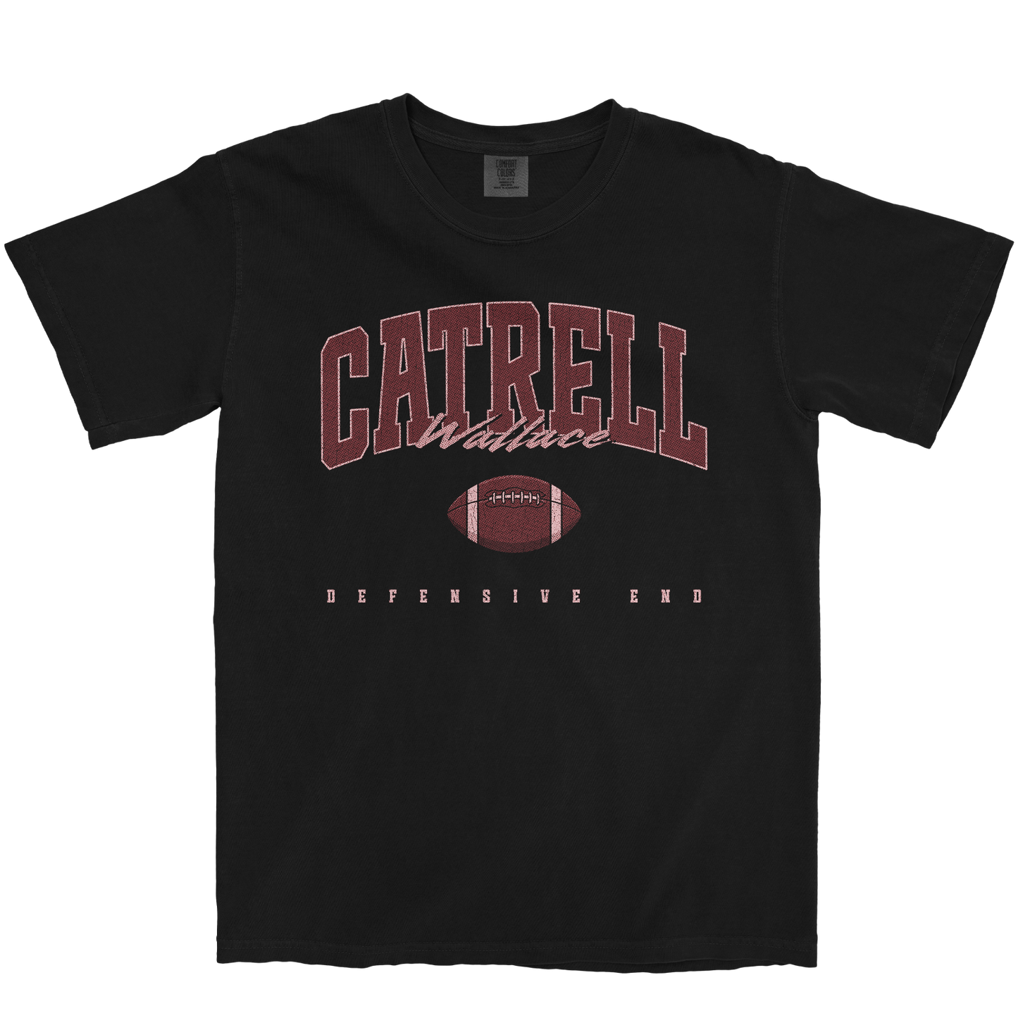 CATRELL WALLACE FOOTBALL BLACK TEE