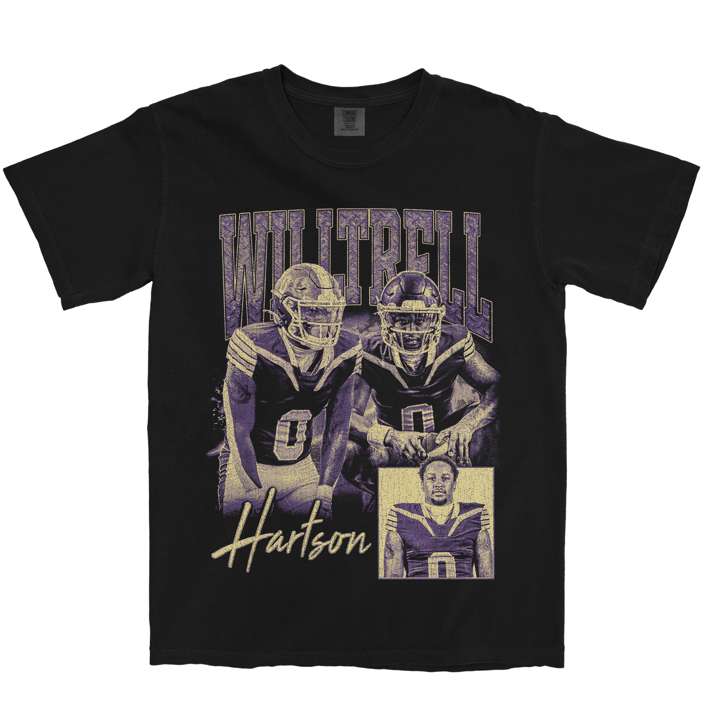 WILLTRELL HARTSON GRAPHIC BLACK TEE