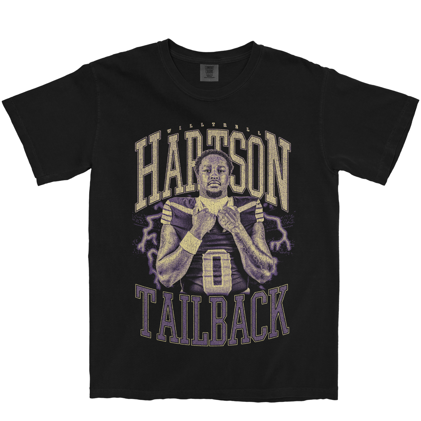 WILLTRELL HARTSON VINTAGE BLACK TEE