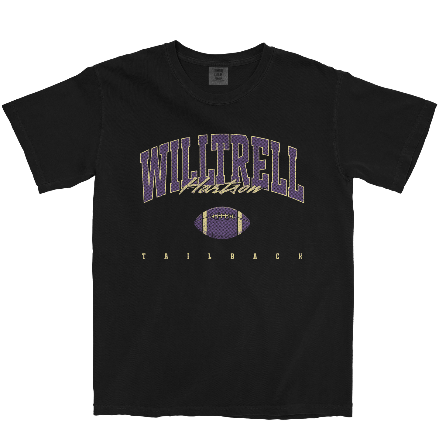 WILLTRELL HARTSON FOOTBALL BLACK TEE