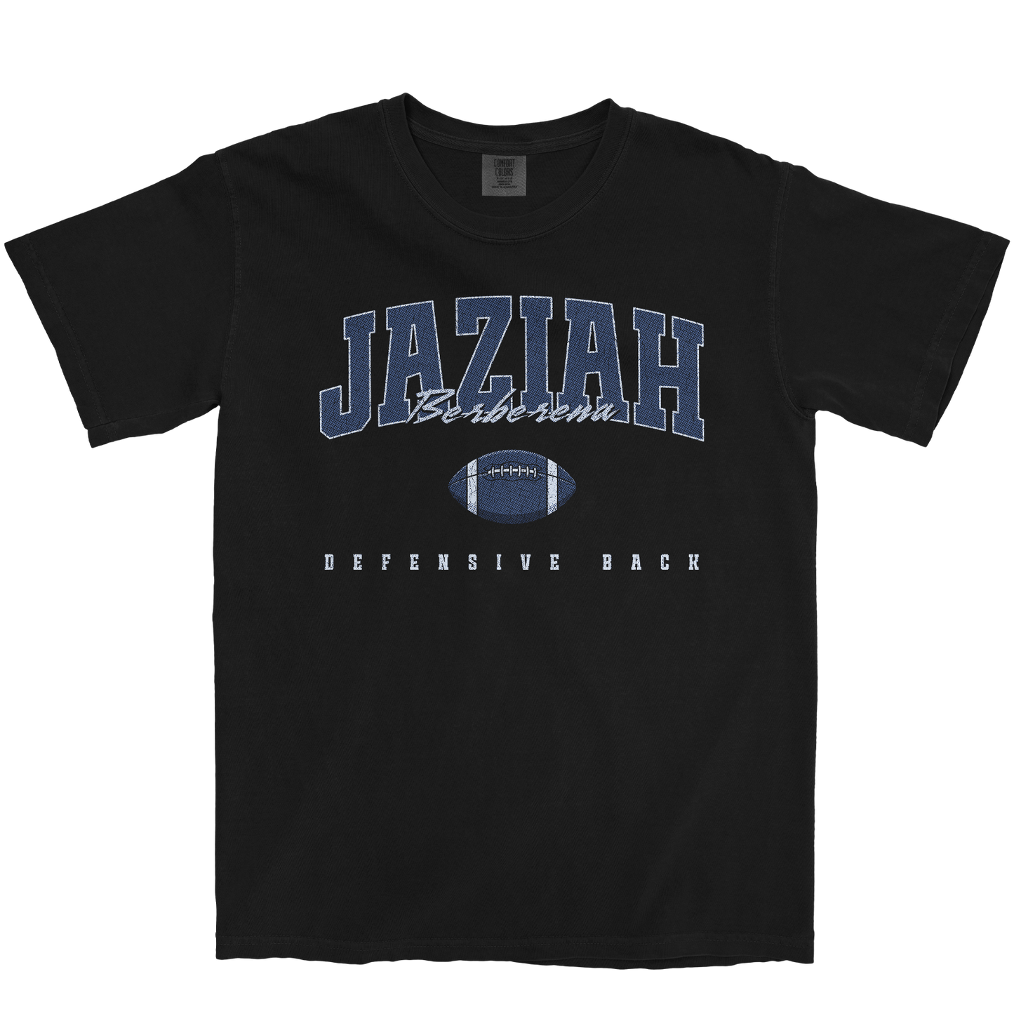 JAZIAH BERBERENA FOOTBALL BLACK TEE