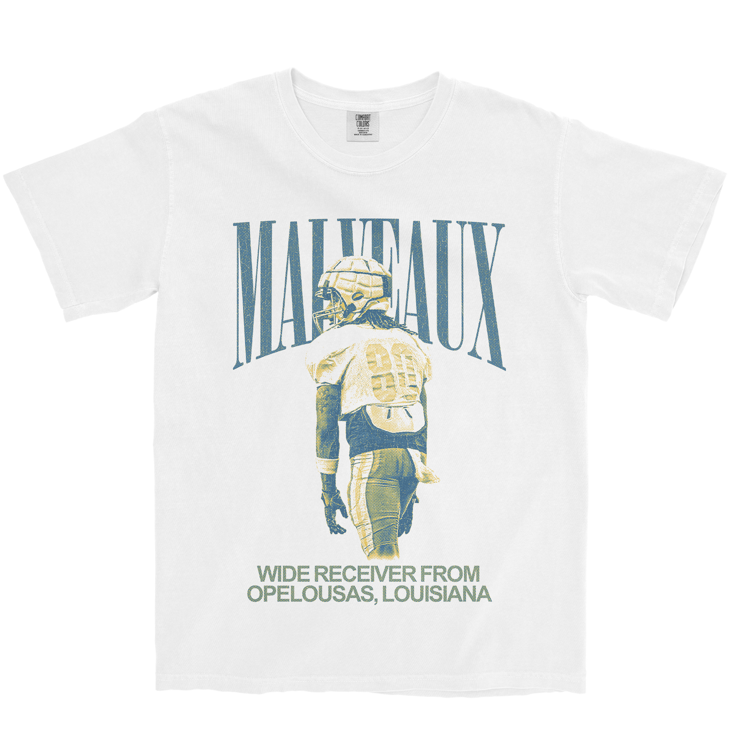 ZACKEUS MALVEAUX VINTAGE WHITE TEE