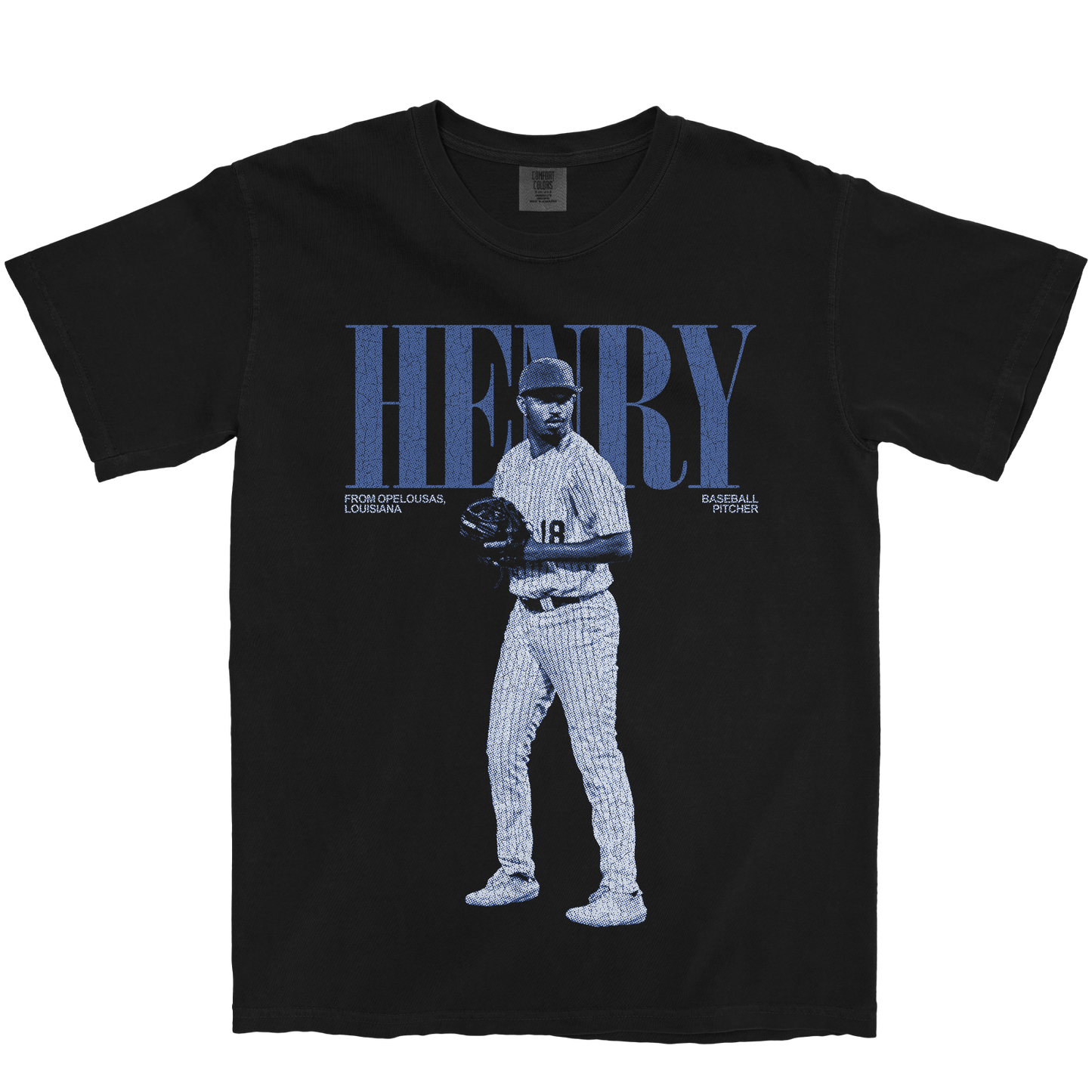 DONTRE HENRY VINTAGE BLACK TEE