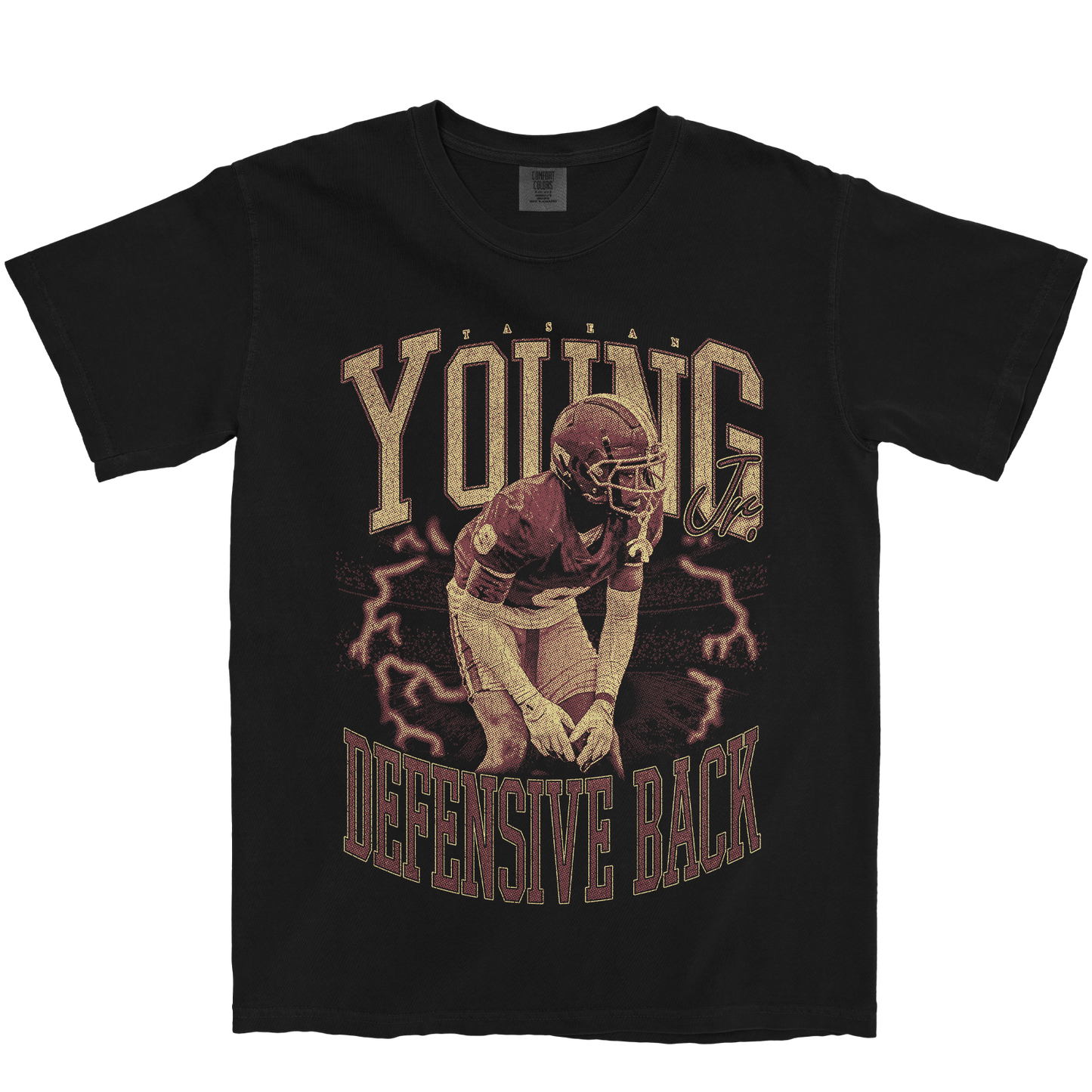 TASEAN YOUNG JR. VINTAGE BLACK TEE
