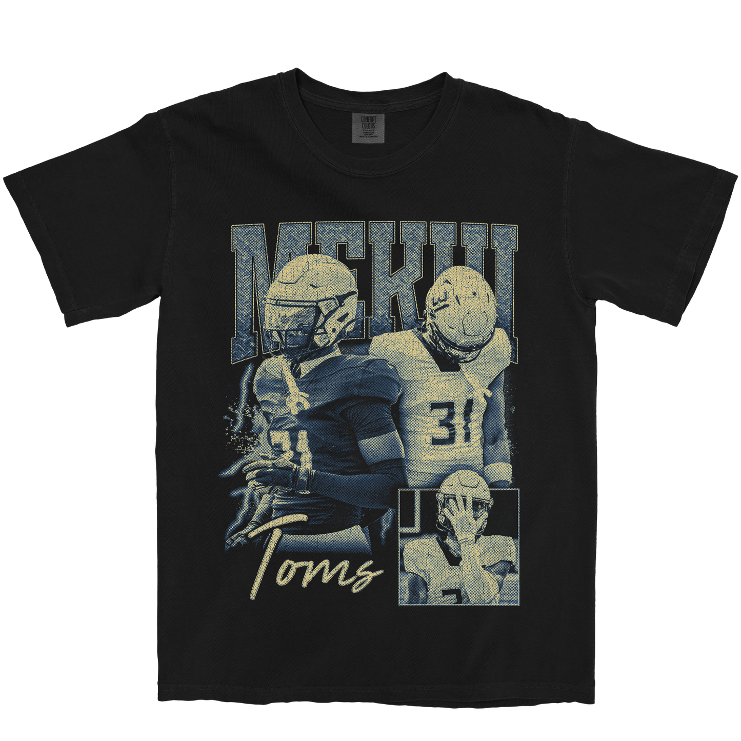 MEKHI TOMS GRAPHIC BLACK TEE