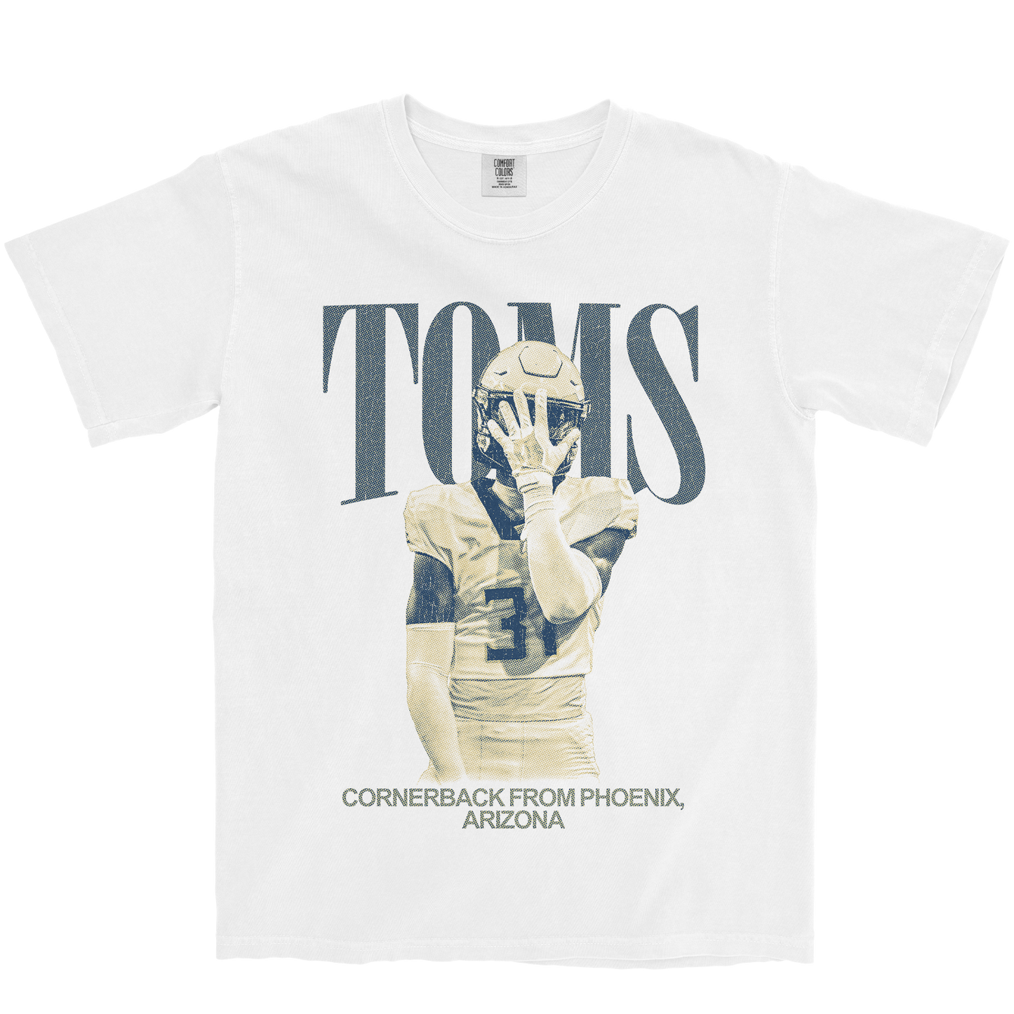 MEKHI TOMS VINTAGE WHITE TEE