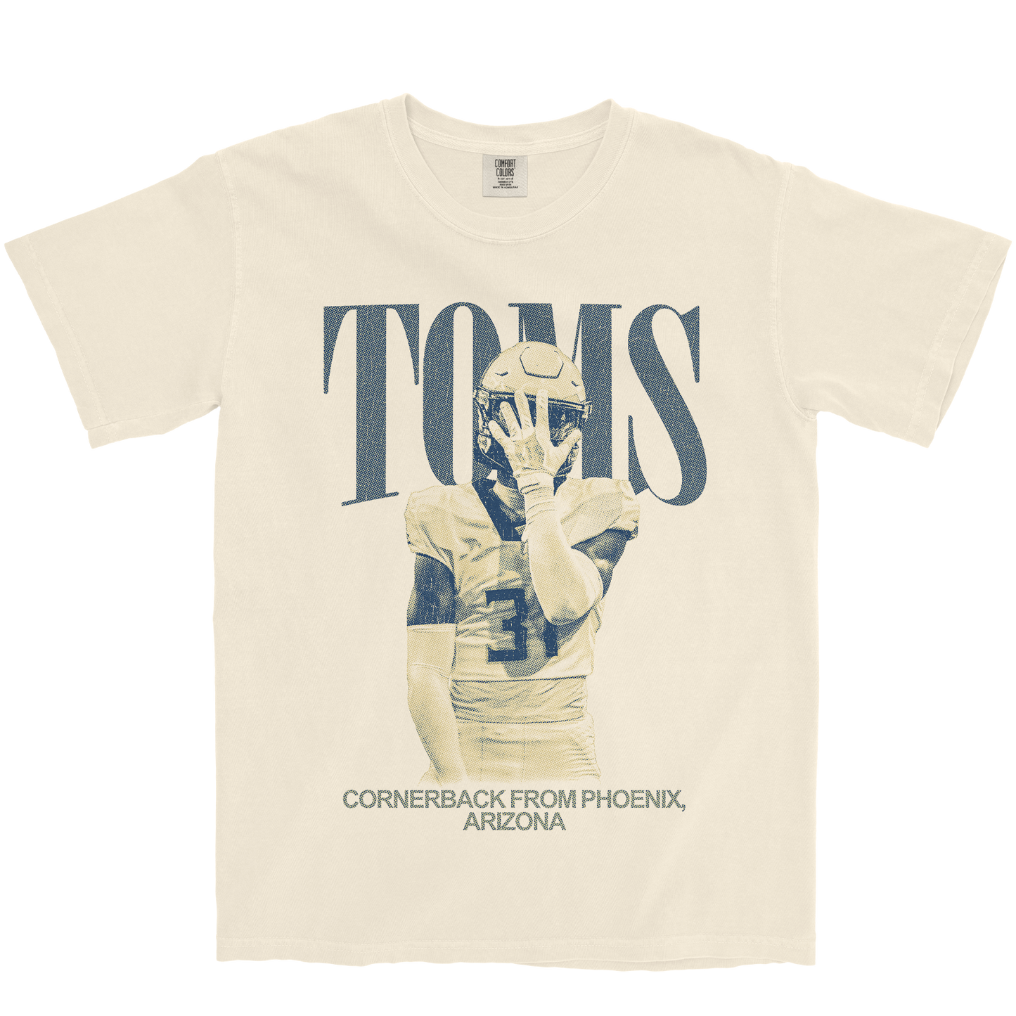 MEKHI TOMS VINTAGE IVORY TEE