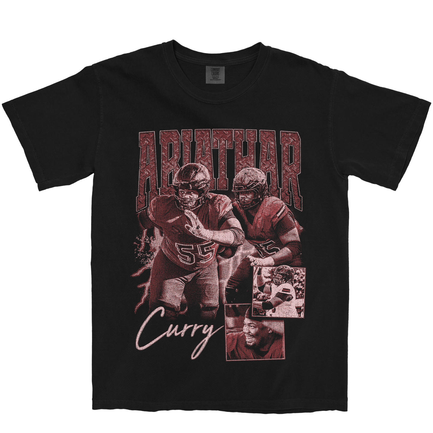 ABIATHAR CURRY GRAPHIC BLACK TEE