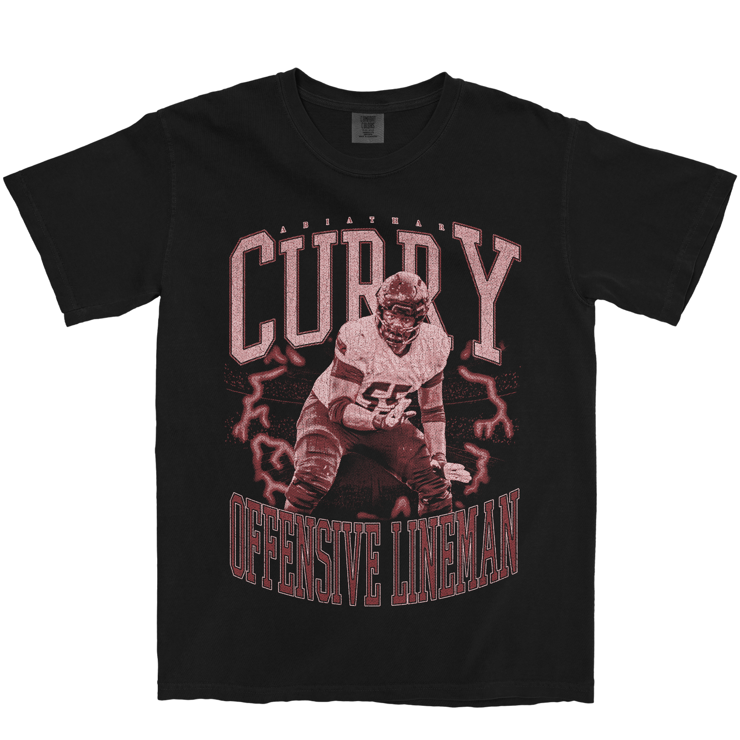 ABIATHAR CURRY VINTAGE BLACK TEE
