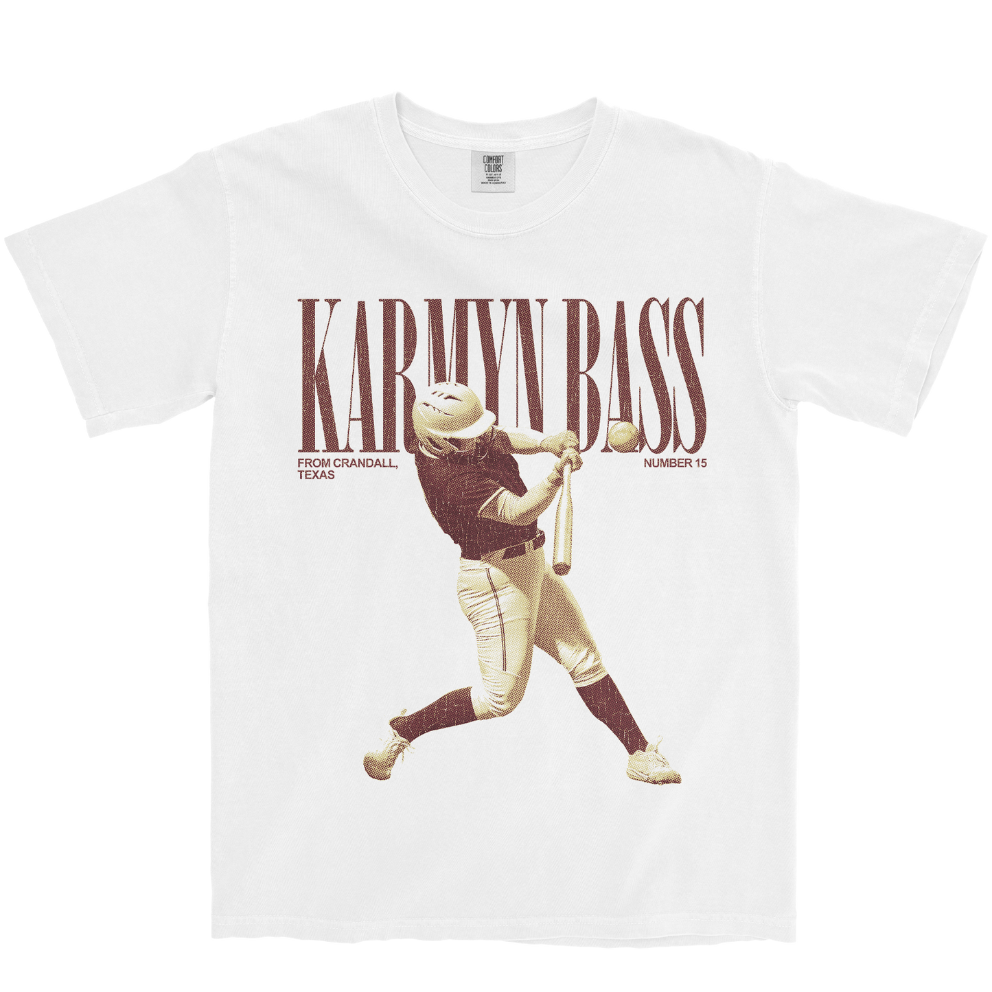 KARMYN BASS VINTAGE WHITE TEE
