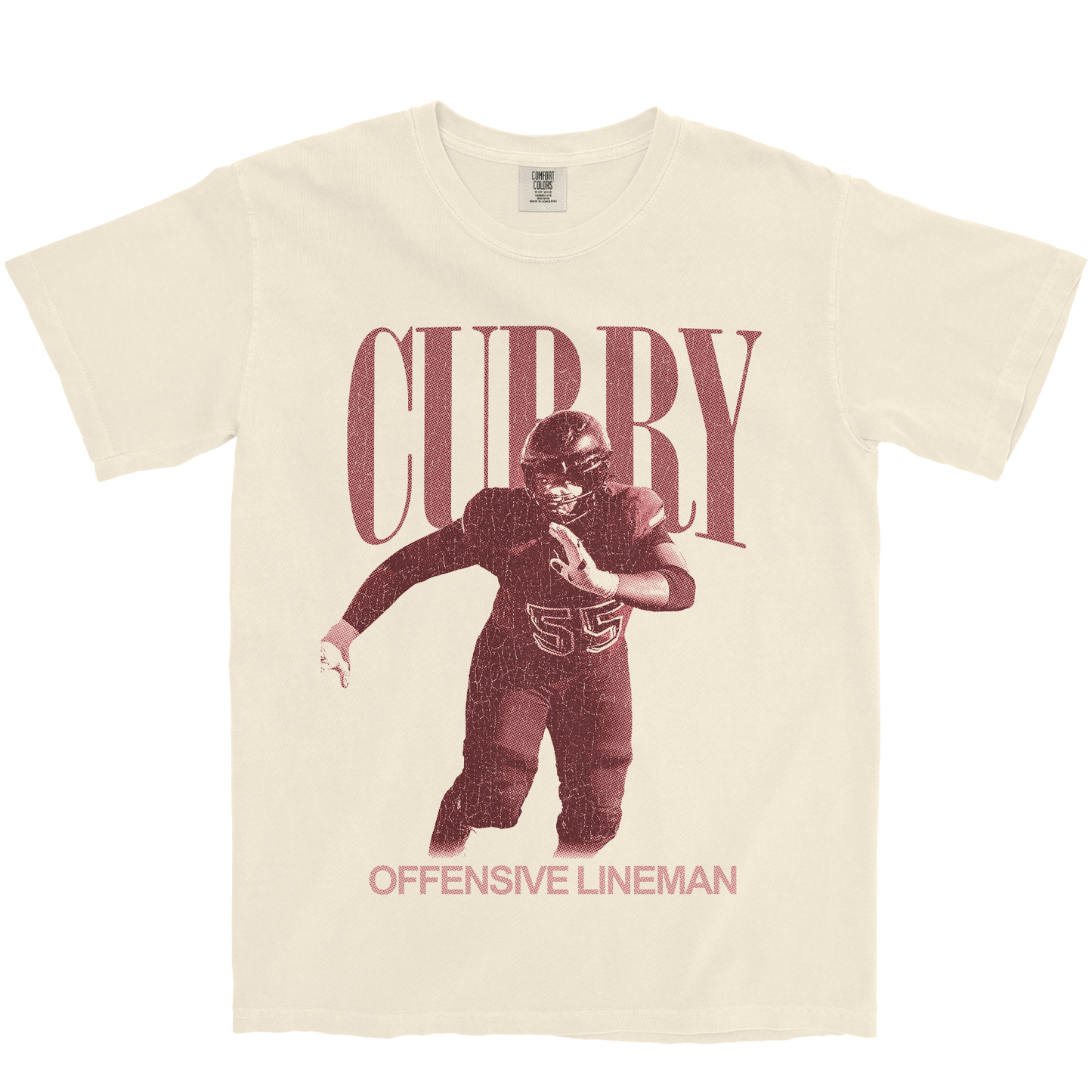 ABIATHAR CURRY VINTAGE IVORY TEE