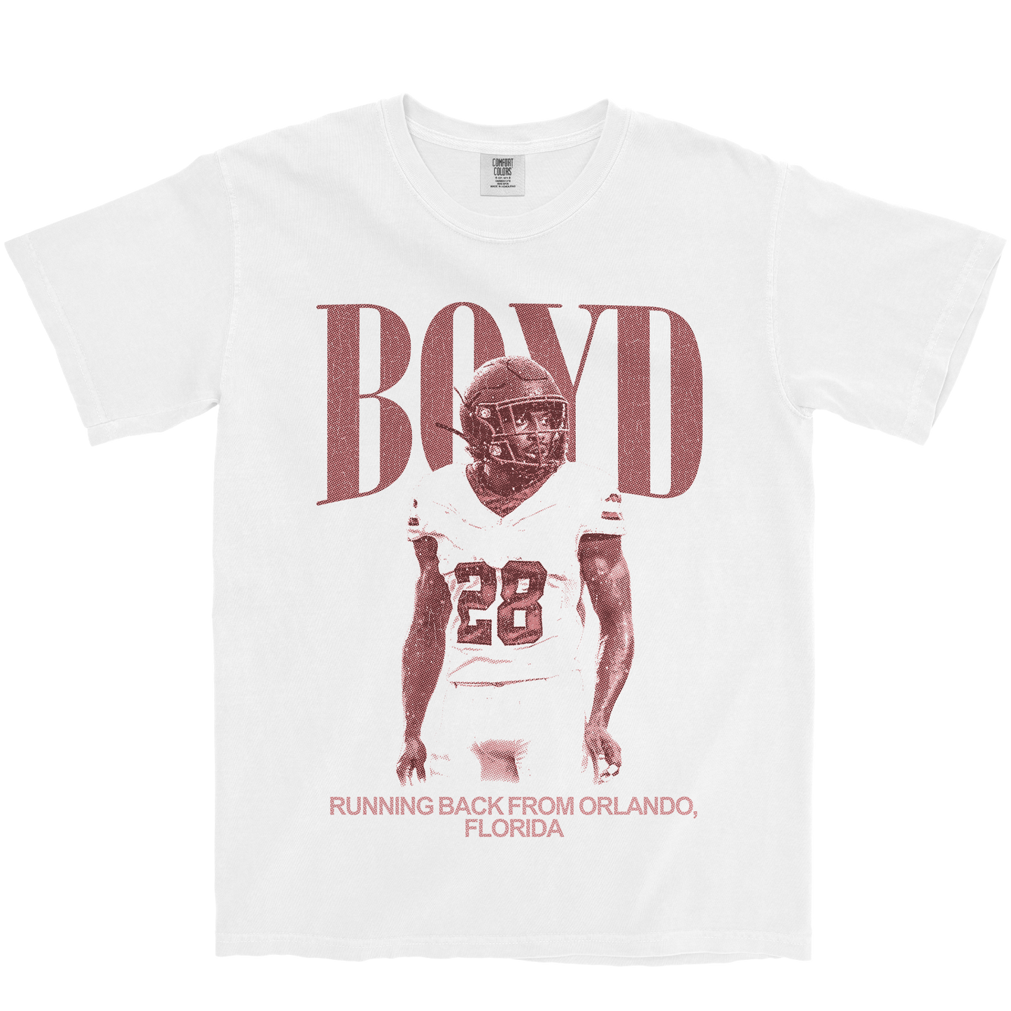 LATRAVIOUS BOYD VINTAGE WHITE TEE