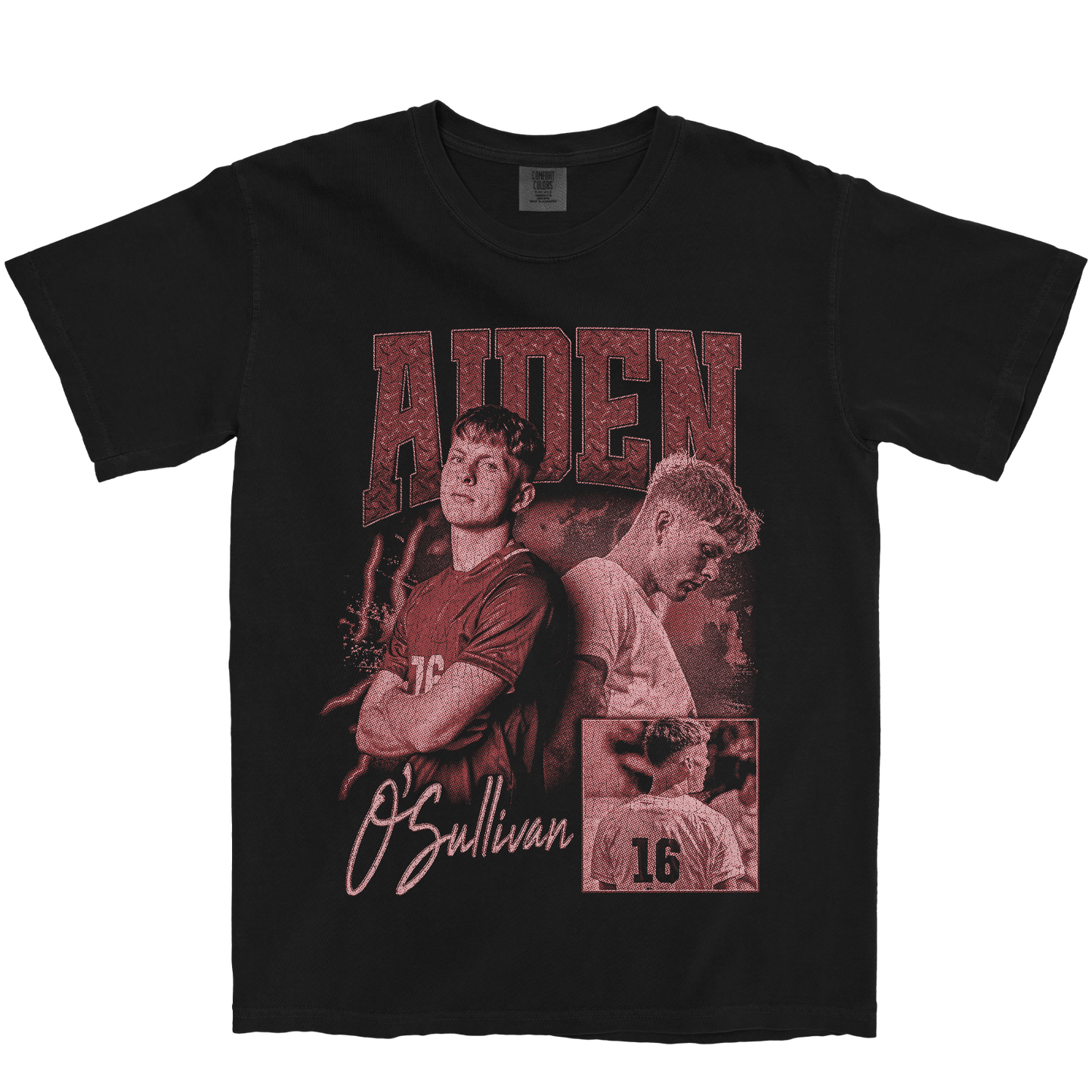 AIDEN O'SULLIVAN GRAPHIC BLACK TEE