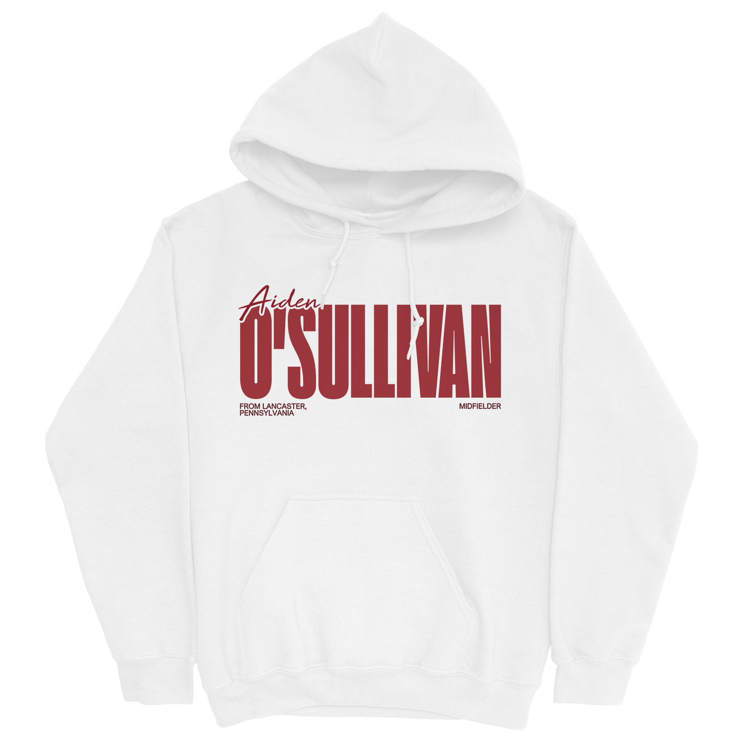 AIDEN O'SULLIVAN CLASSIC WHITE HOODIE