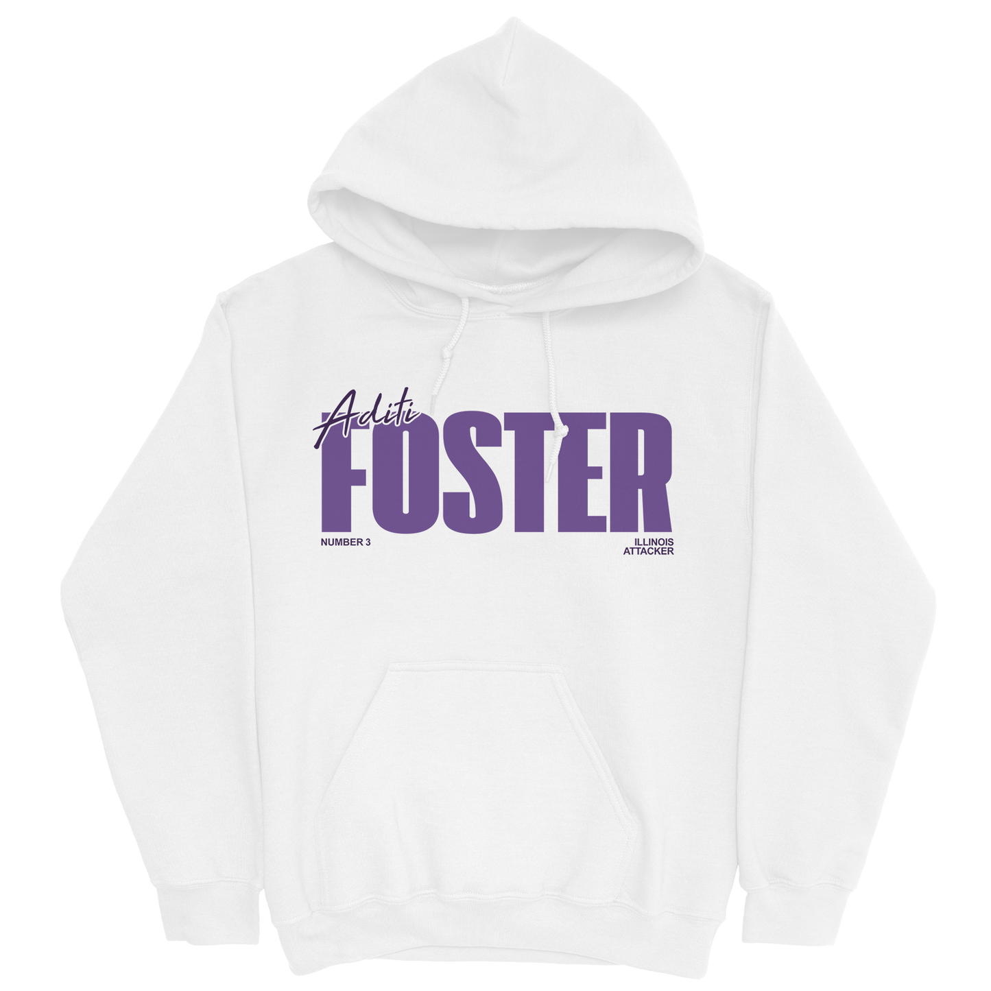 ADITI FOSTER CLASSIC WHITE HOODIE