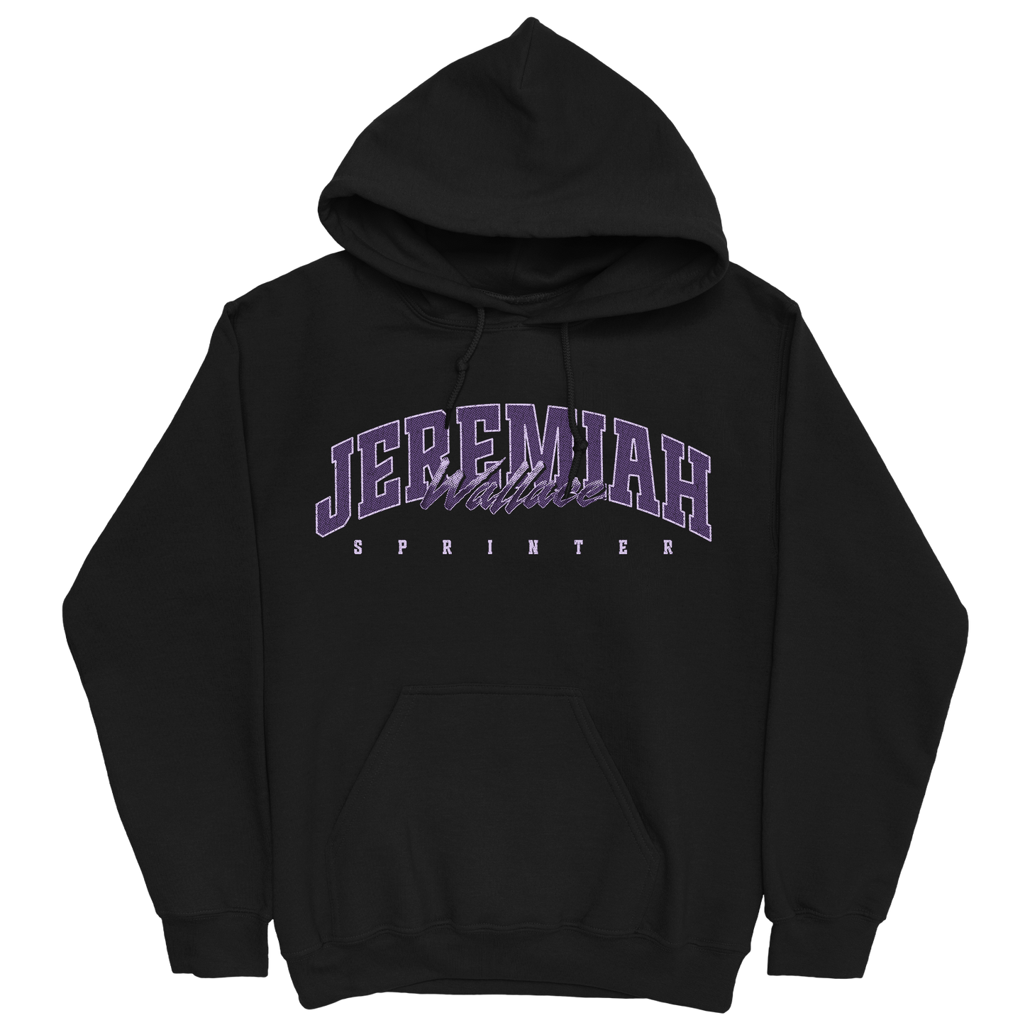 JEREMIAH WALLACE RETRO BLACK HOODIE