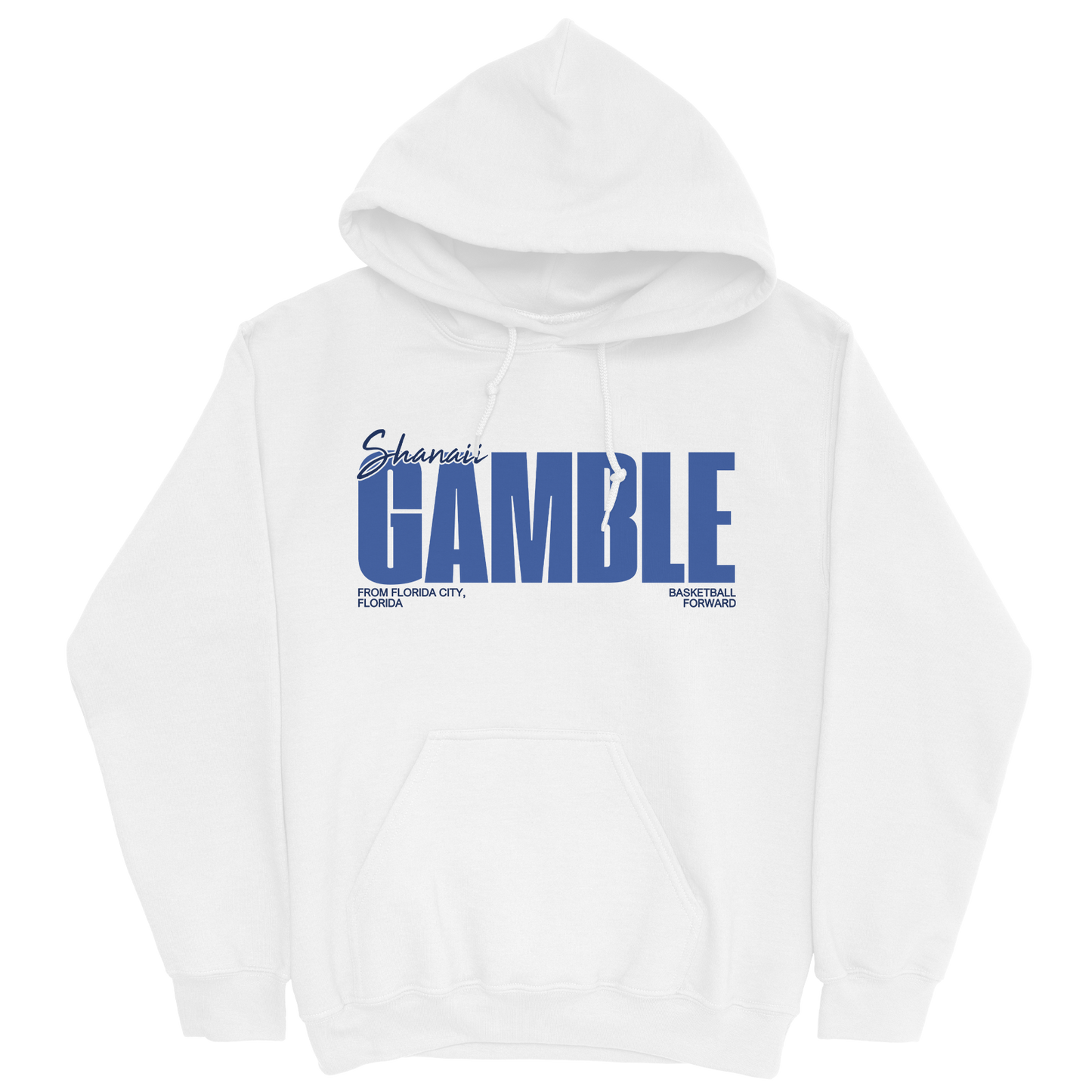SHANAII GAMBLE CLASSIC WHITE HOODIE