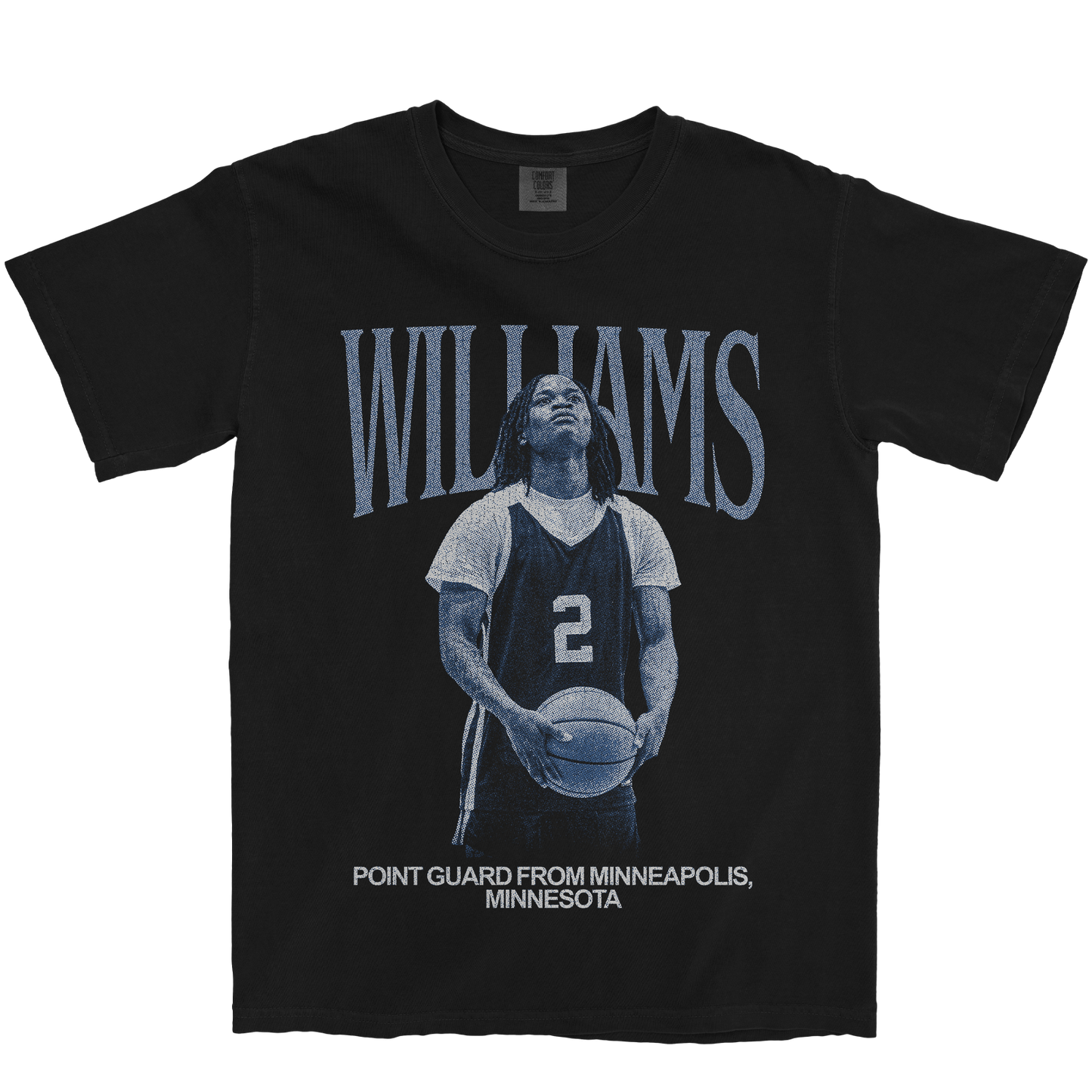 JEROME WILLIAMS VINTAGE BLACK TEE